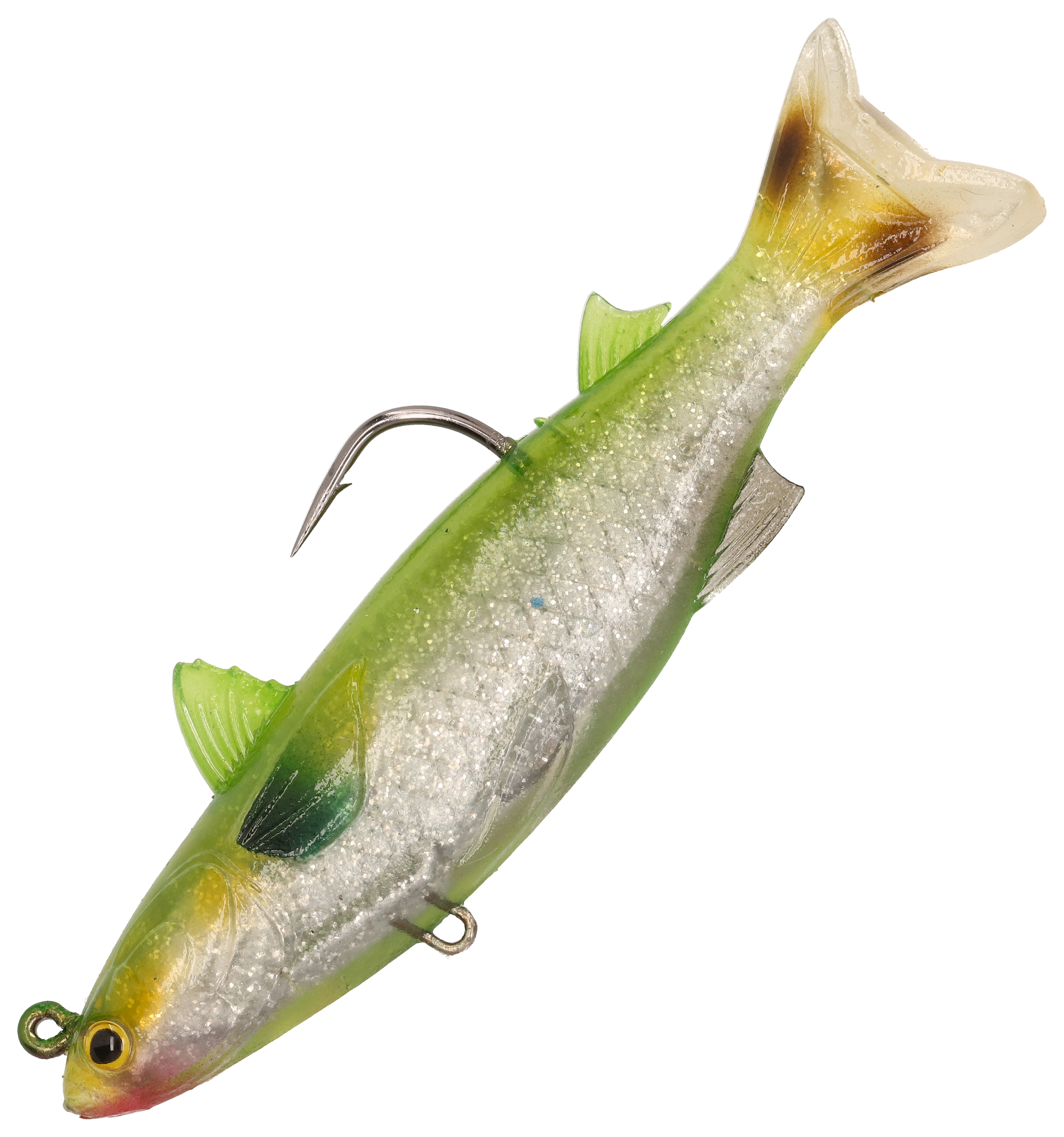 Image of "LIVETARGET ICT Mullet Swimbait - Silver - 4-1/2"""