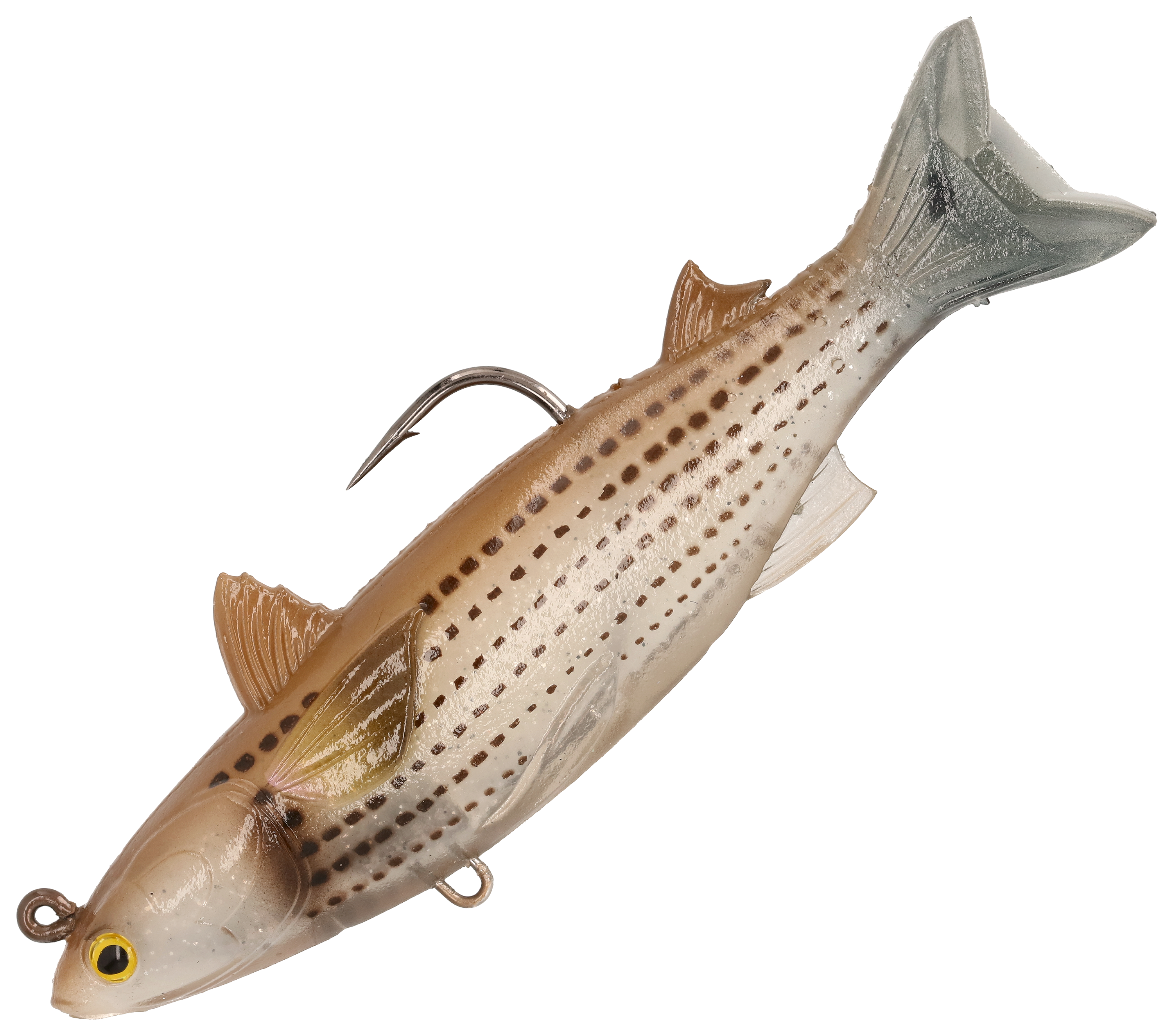 Image of "LIVETARGET ICT Mullet Swimbait - Natural/Brown - 4-1/2"""