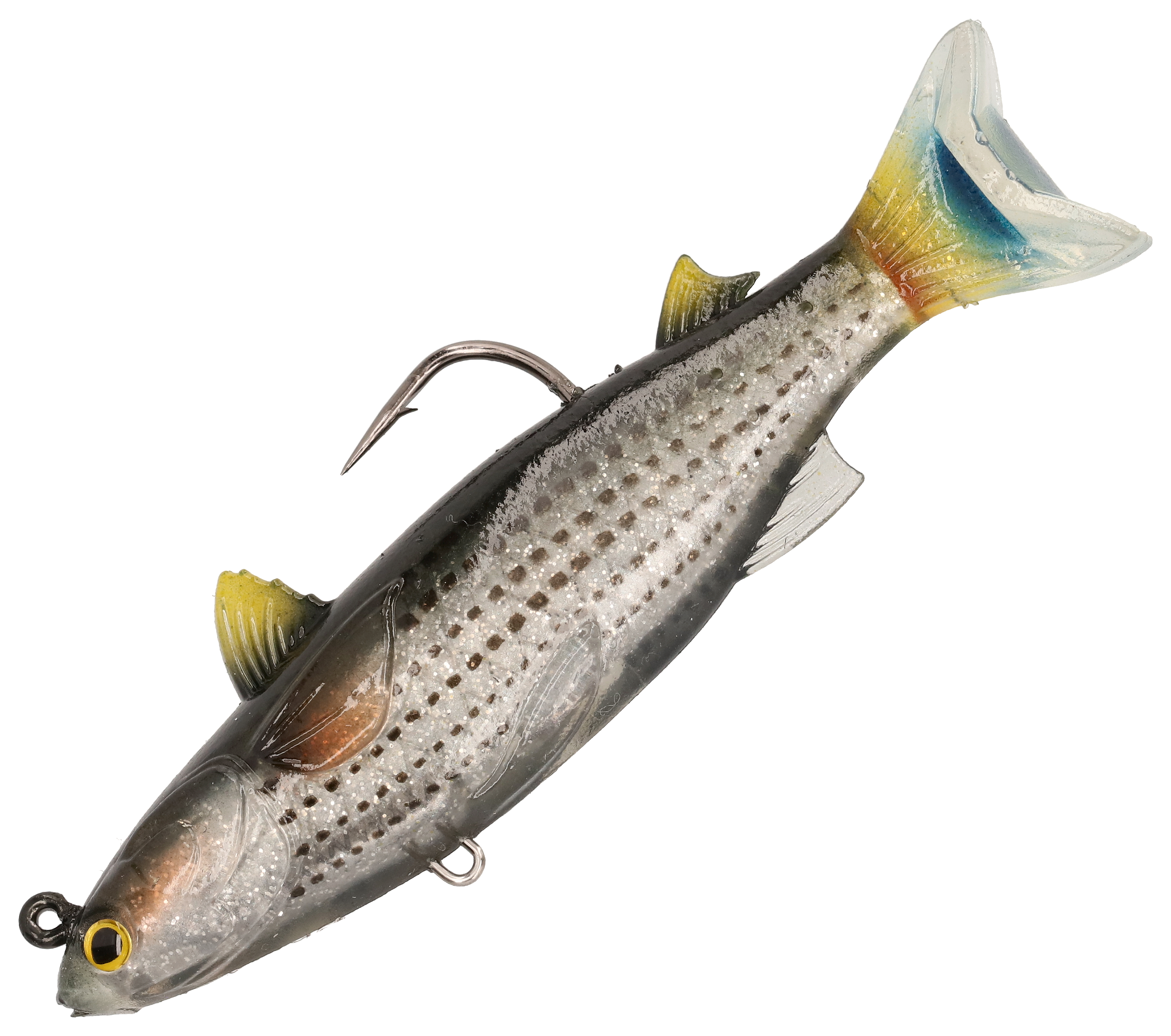 Image of "LIVETARGET ICT Mullet Swimbait - Silver/Black - 3-1/2"""
