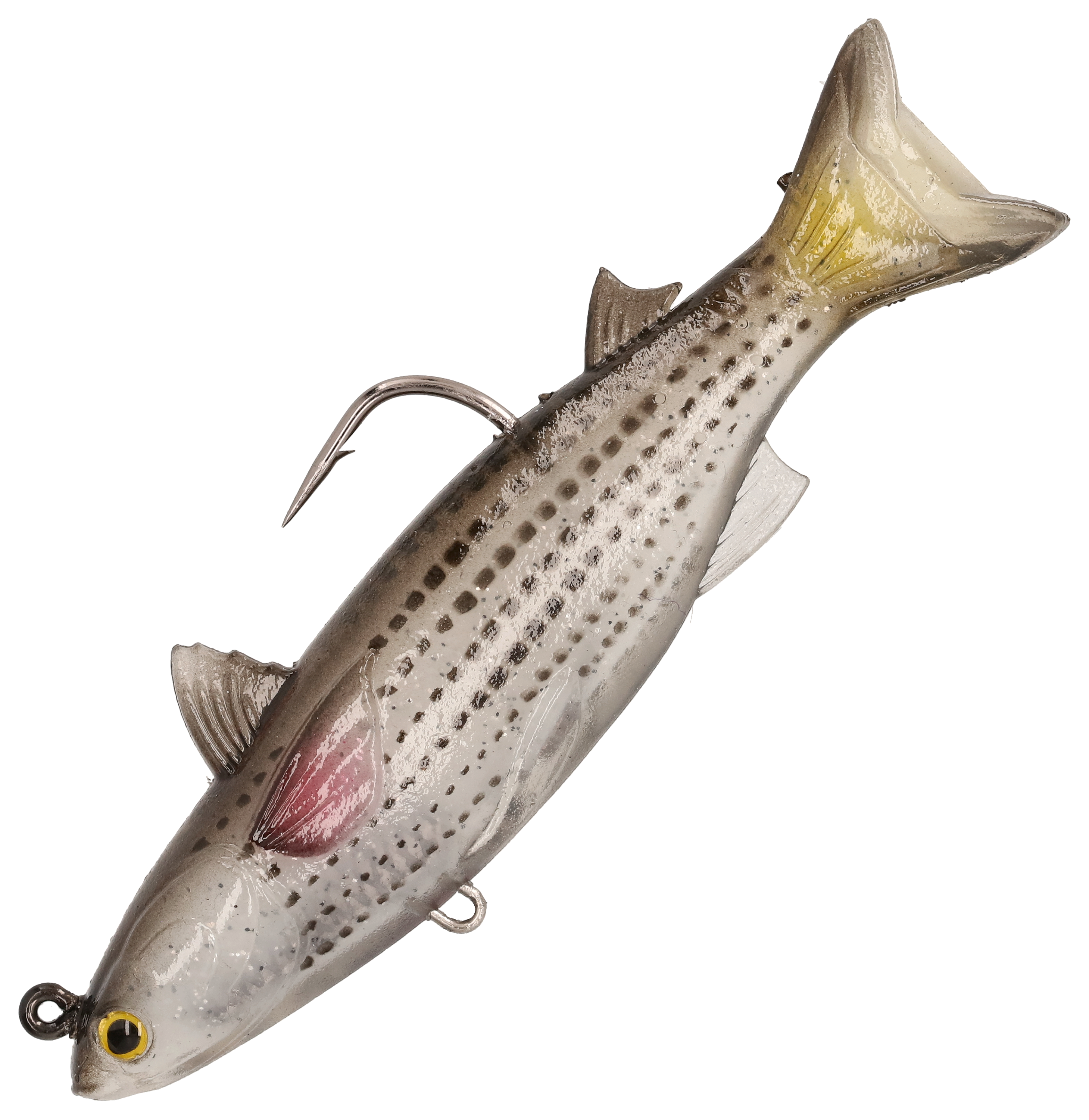 Image of "LIVETARGET ICT Mullet Swimbait - Natural/Black - 3-1/2"""