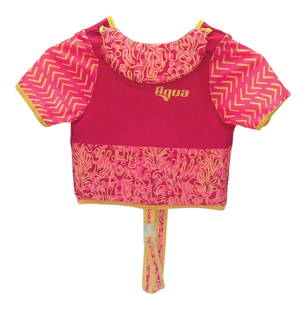 Image of Aqua Leisure SwimSchool Trainer Vest for Kids - Pink/Orange - Children up to 33 lbs.