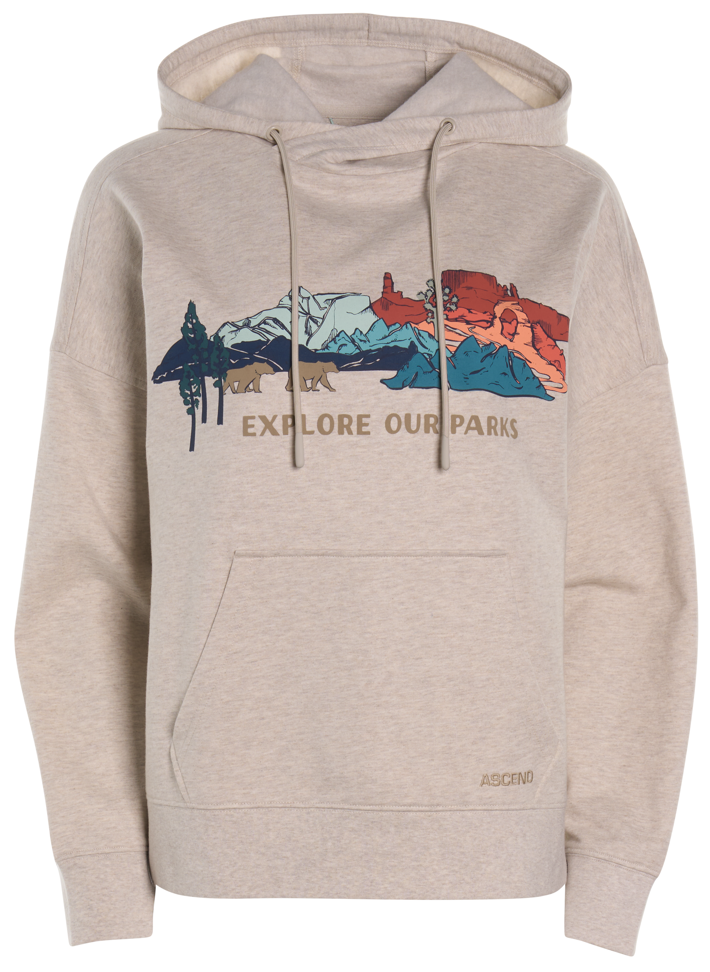 Image of Ascend To and Fro Explore Our Parks Hoodie - Pelican Heather