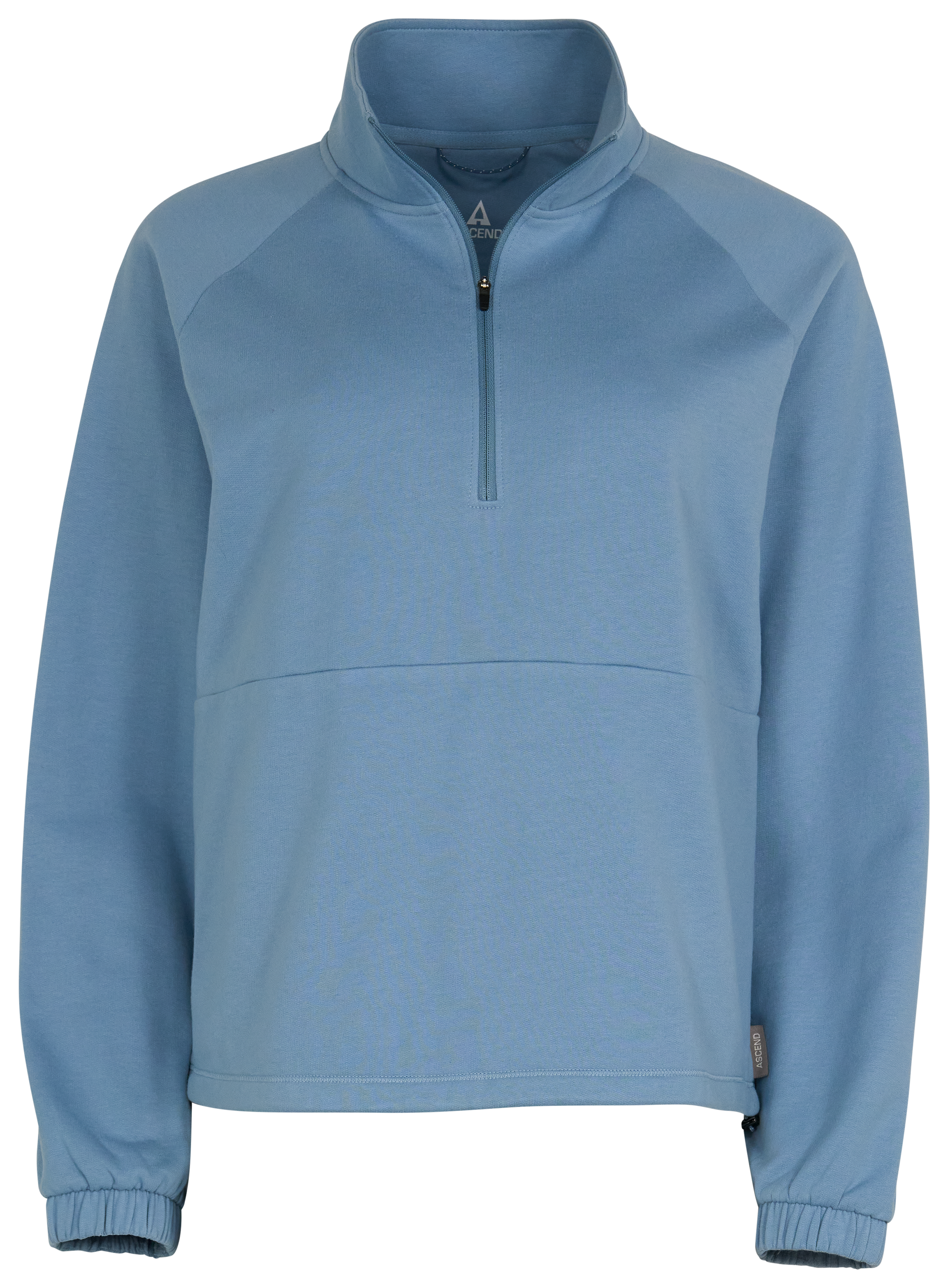 Image of Ascend To and Fro Quarter-Zip Sweatshirt - Faded Denim