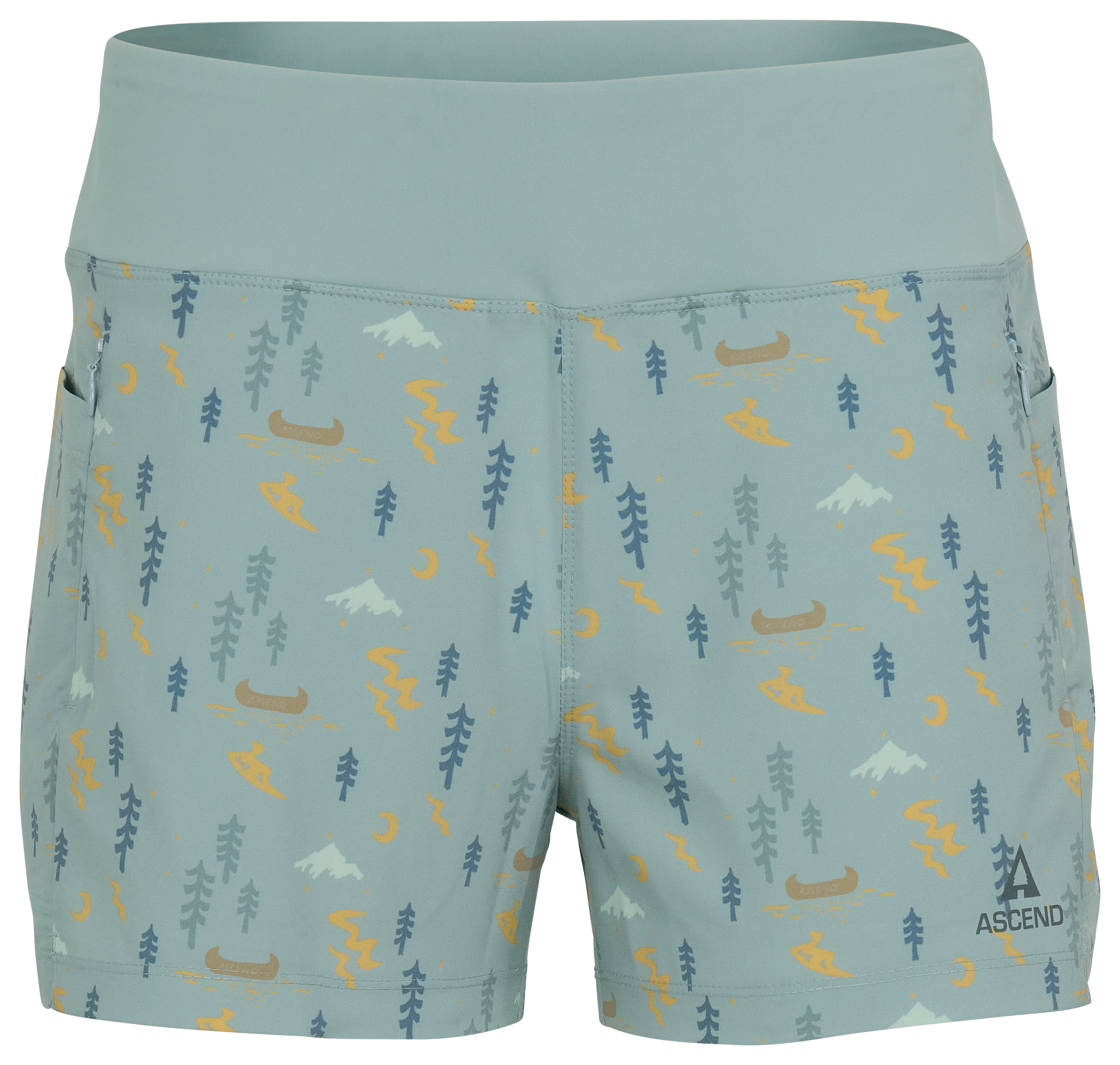 Image of Ascend Stretch Trail Shorts - Slate Night Canoe