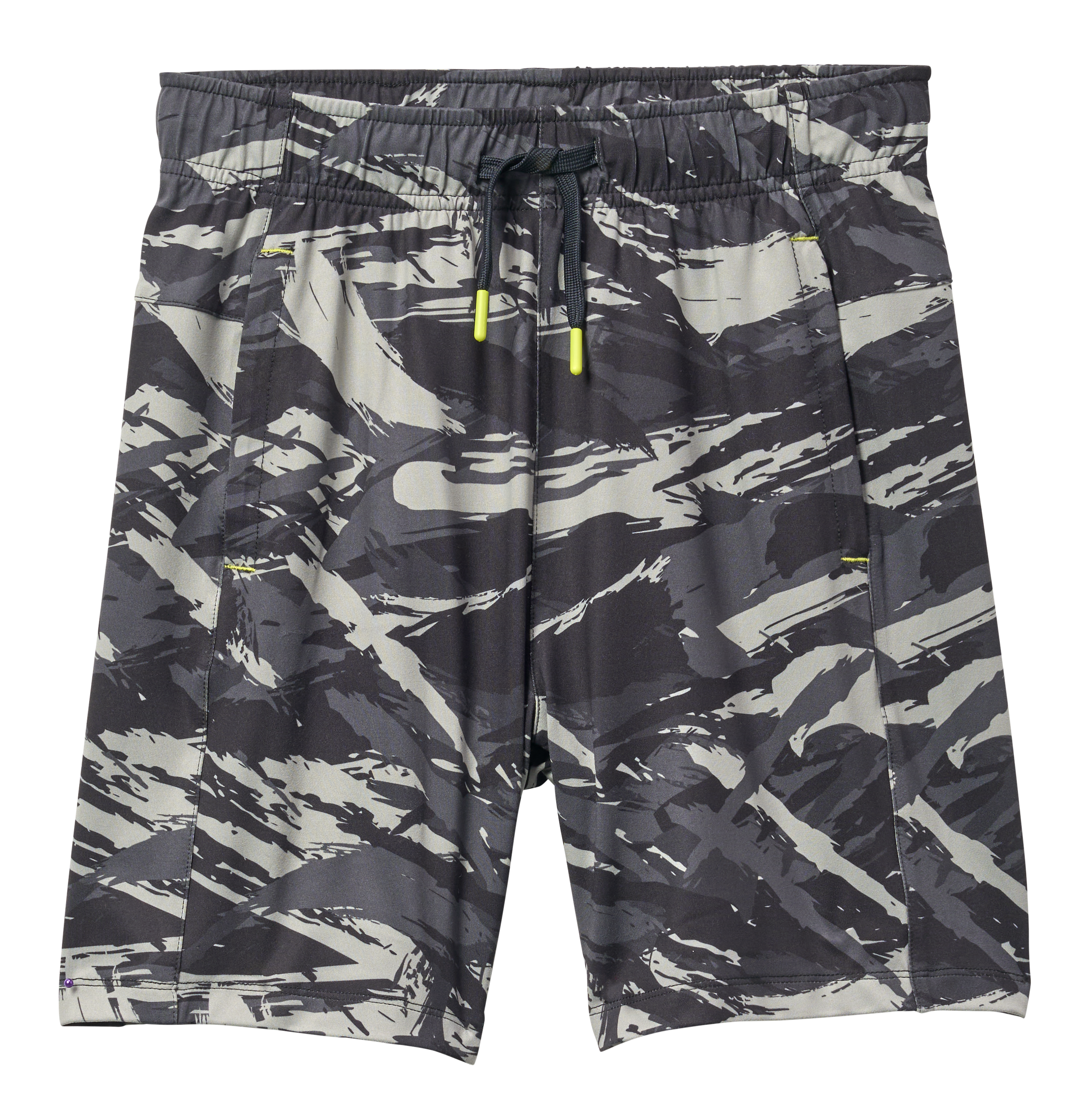Image of Bass Pro Shops Performance Shorts with Drawstring for Kids - Black Camo 2 - XS