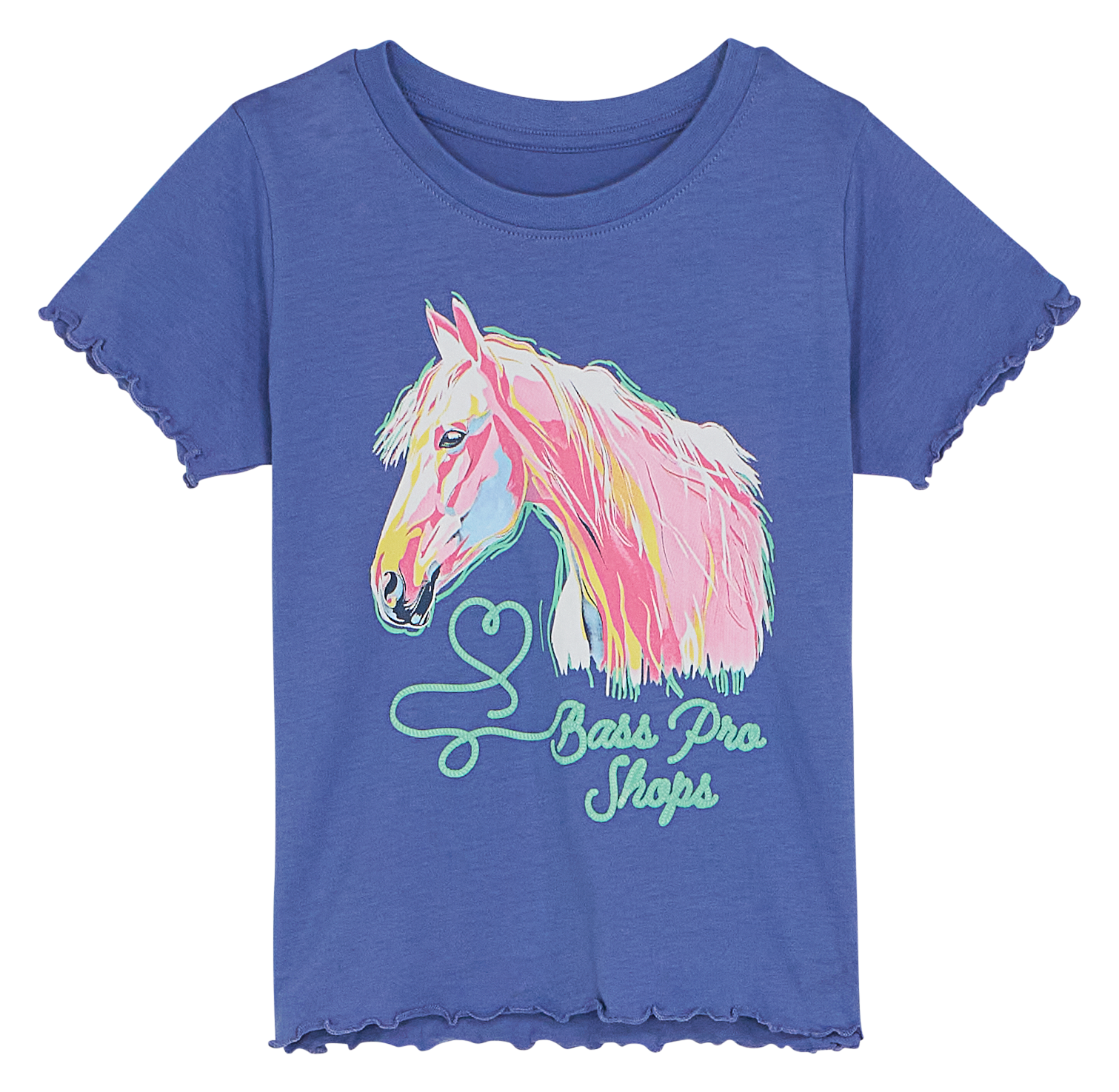 Image of Bass Pro Shops Graphic Short-Sleeve T-Shirt for Toddlers - Bleached Denim