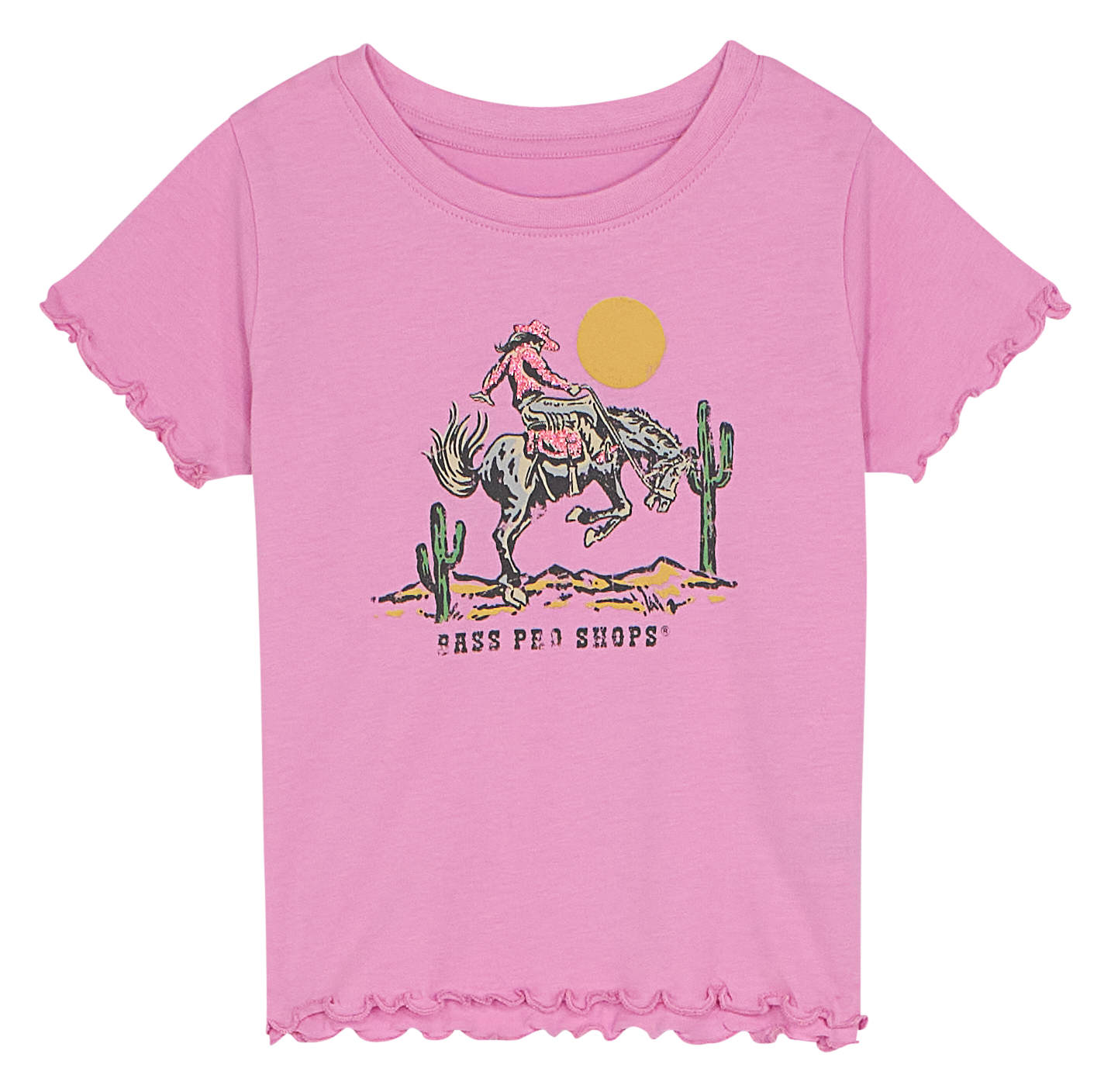 Image of Bass Pro Shops Graphic Short-Sleeve T-Shirt for Toddlers - Lilac Chiffon