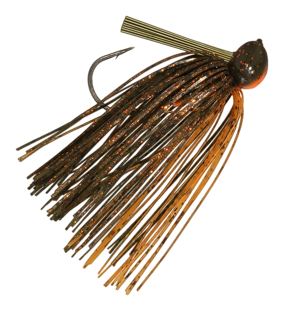 Image of Big Bite Baits McMoney Jig - Green Pumpkin Orange - 5/8 oz.