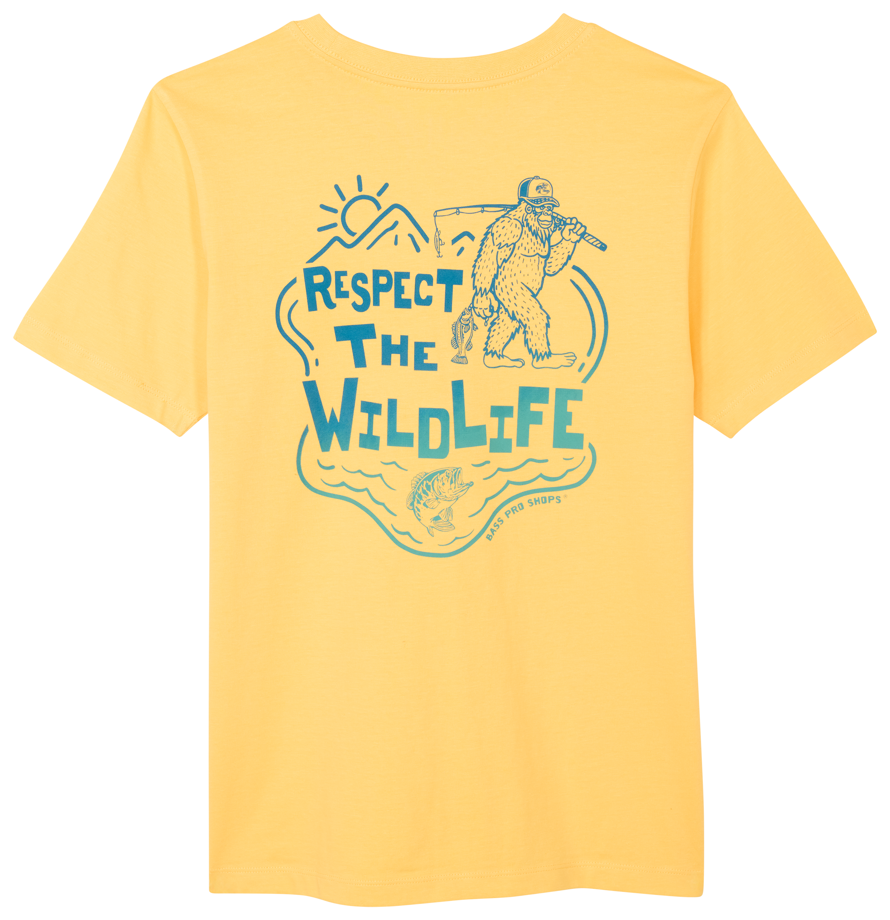 Image of Bass Pro Shops Graphic Short-Sleeve T-Shirt for Kids - Sunset Gold
