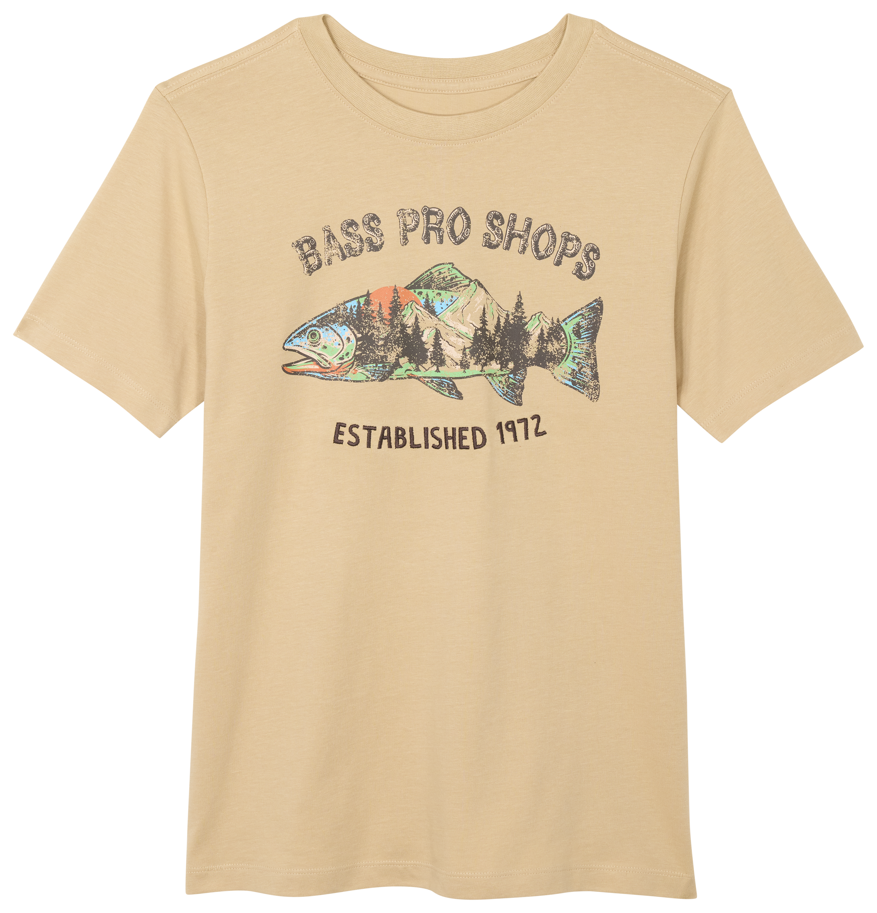 Image of Bass Pro Shops Graphic Short-Sleeve T-Shirt for Kids - Safari