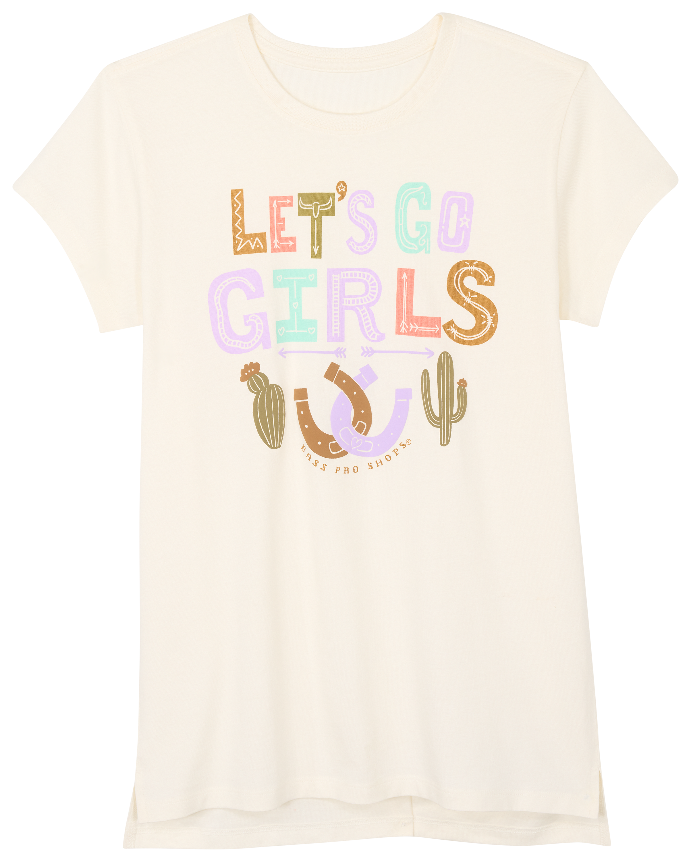 Image of Bass Pro Shops Graphic Short-Sleeve T-Shirt for Kids - Egret