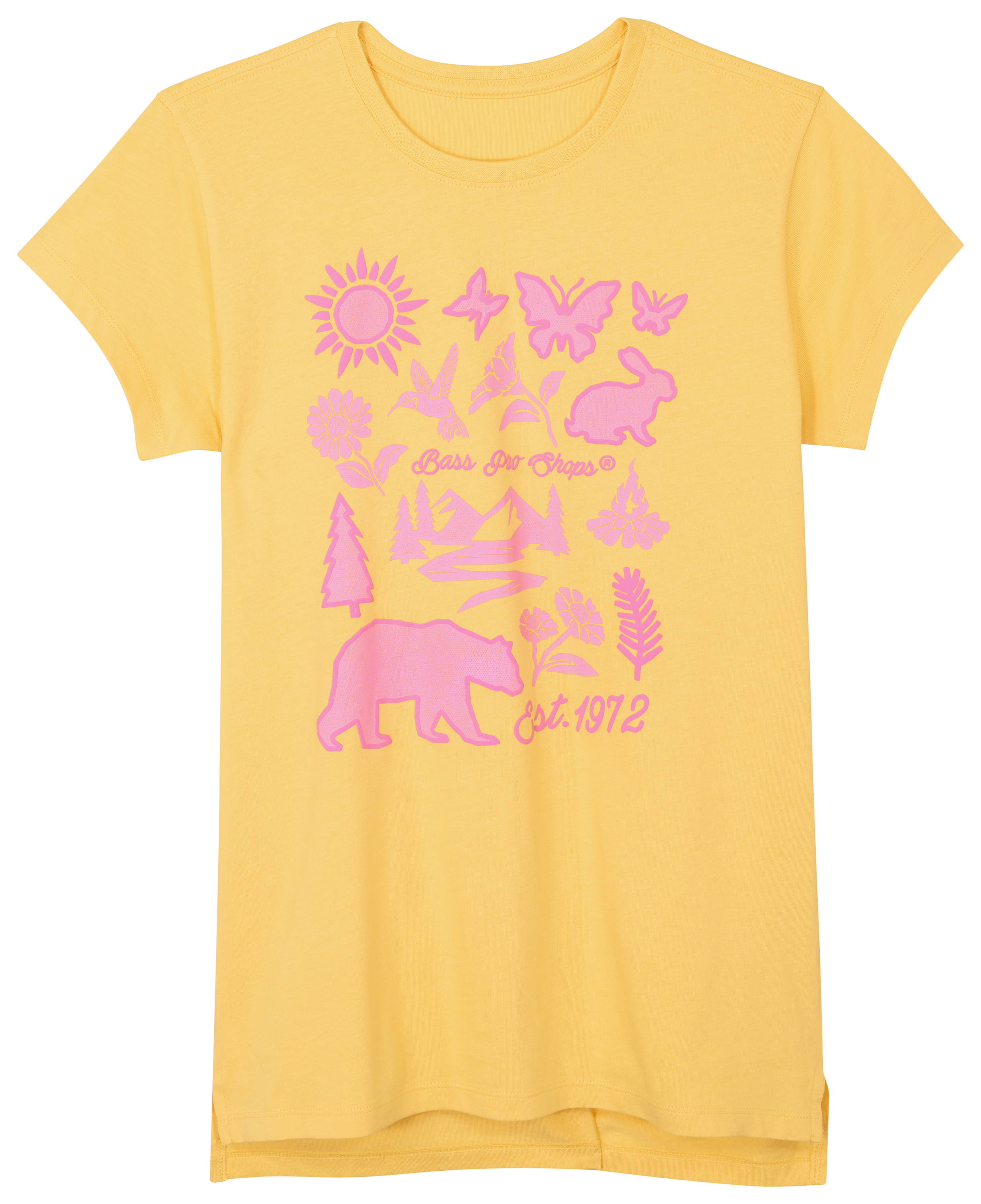 Image of Bass Pro Shops Graphic Short-Sleeve T-Shirt for Kids - Cornsilk