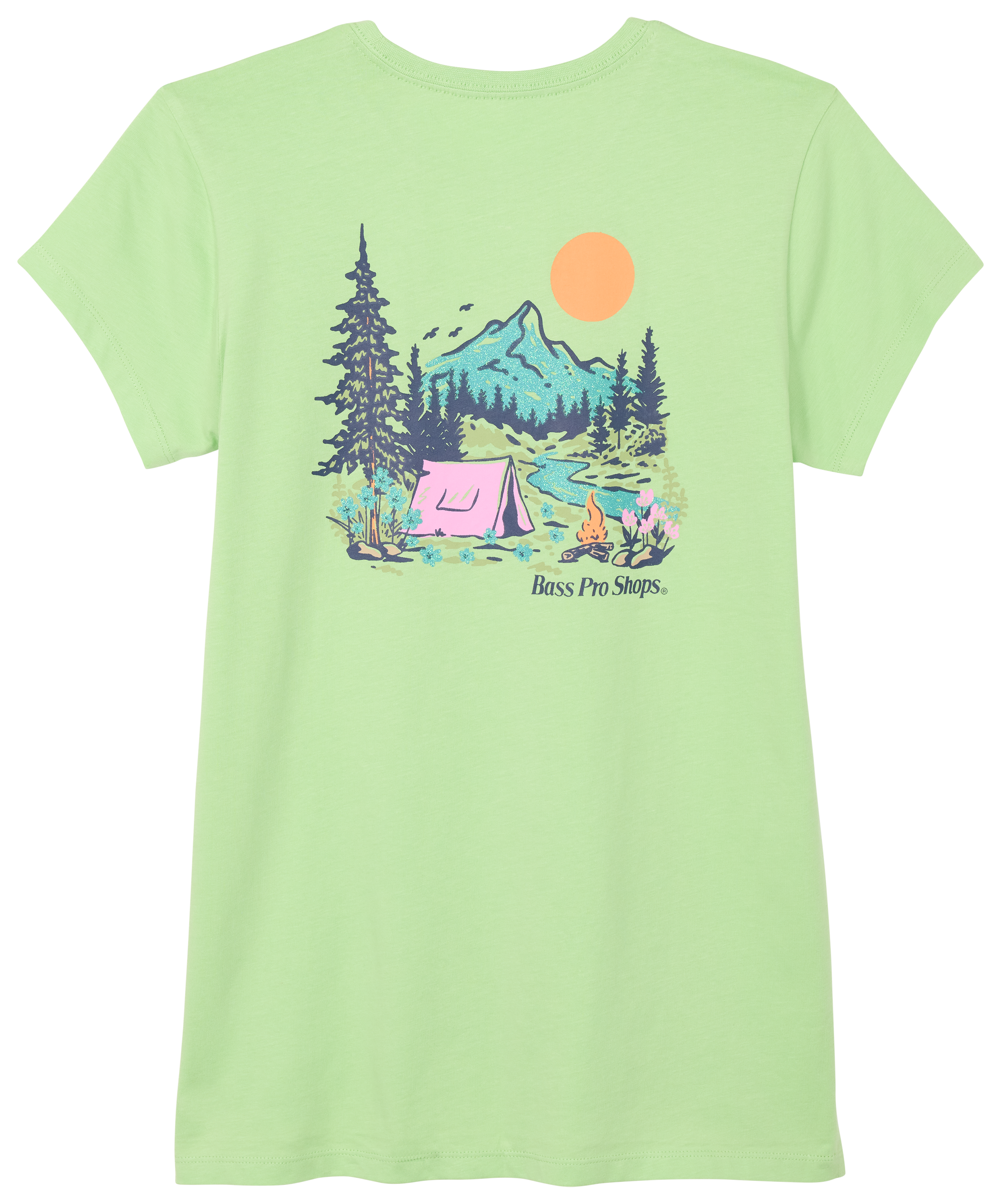 Image of Bass Pro Shops Graphic Short-Sleeve T-Shirt for Kids - Arcadian Green