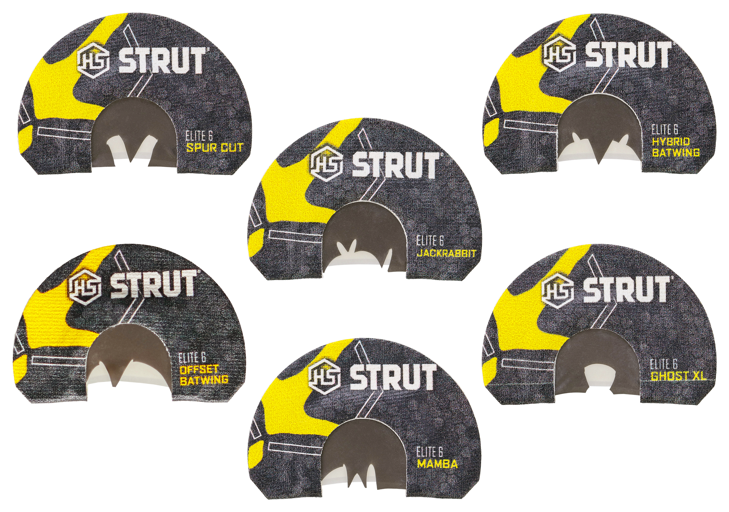 Image of Hunters Specialties Elite 6 Series Diaphragm Turkey Calls 6-Pack