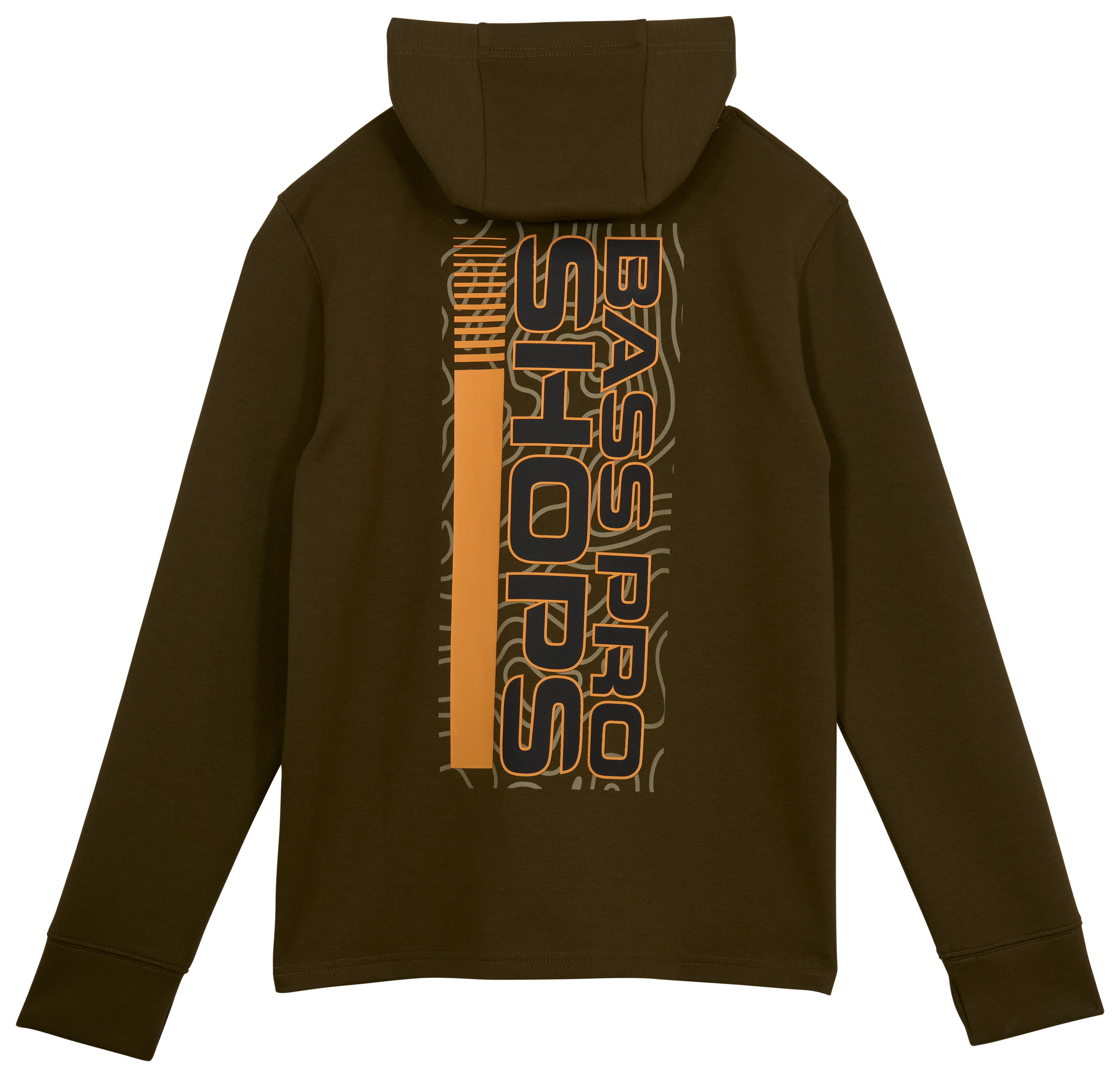 Image of Bass Pro Shops Performance Hoodie for Kids - Olive