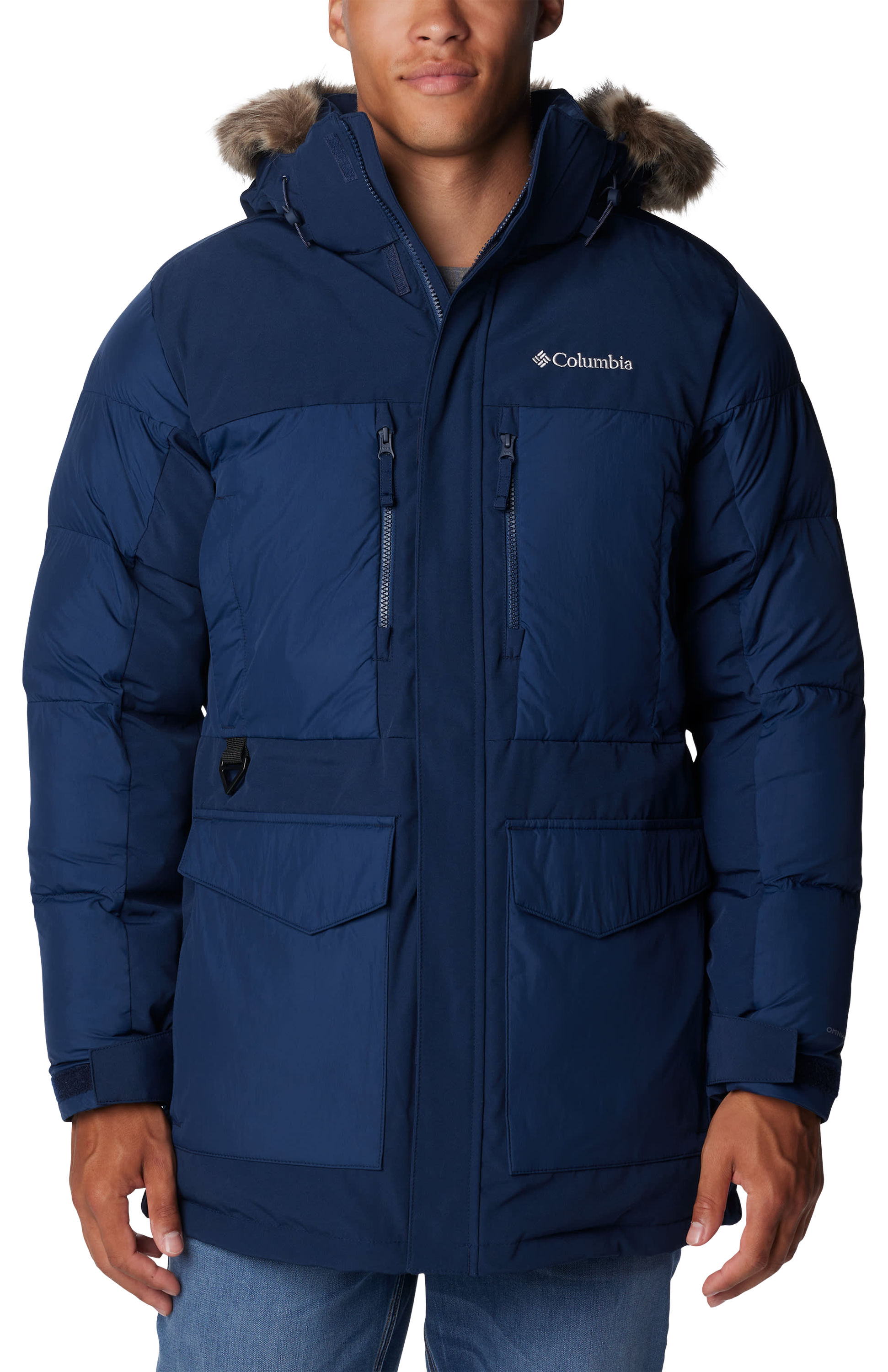 Image of Columbia Marquam Peak Fusion II Parka - Collegiate Navy - XL
