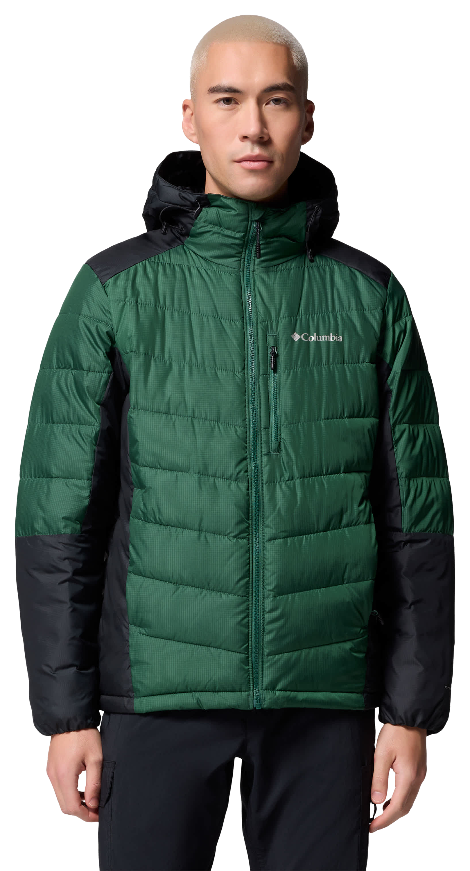 Image of Columbia Labyrinth Loop II Hooded Jacket - Rain Forest/Black - S