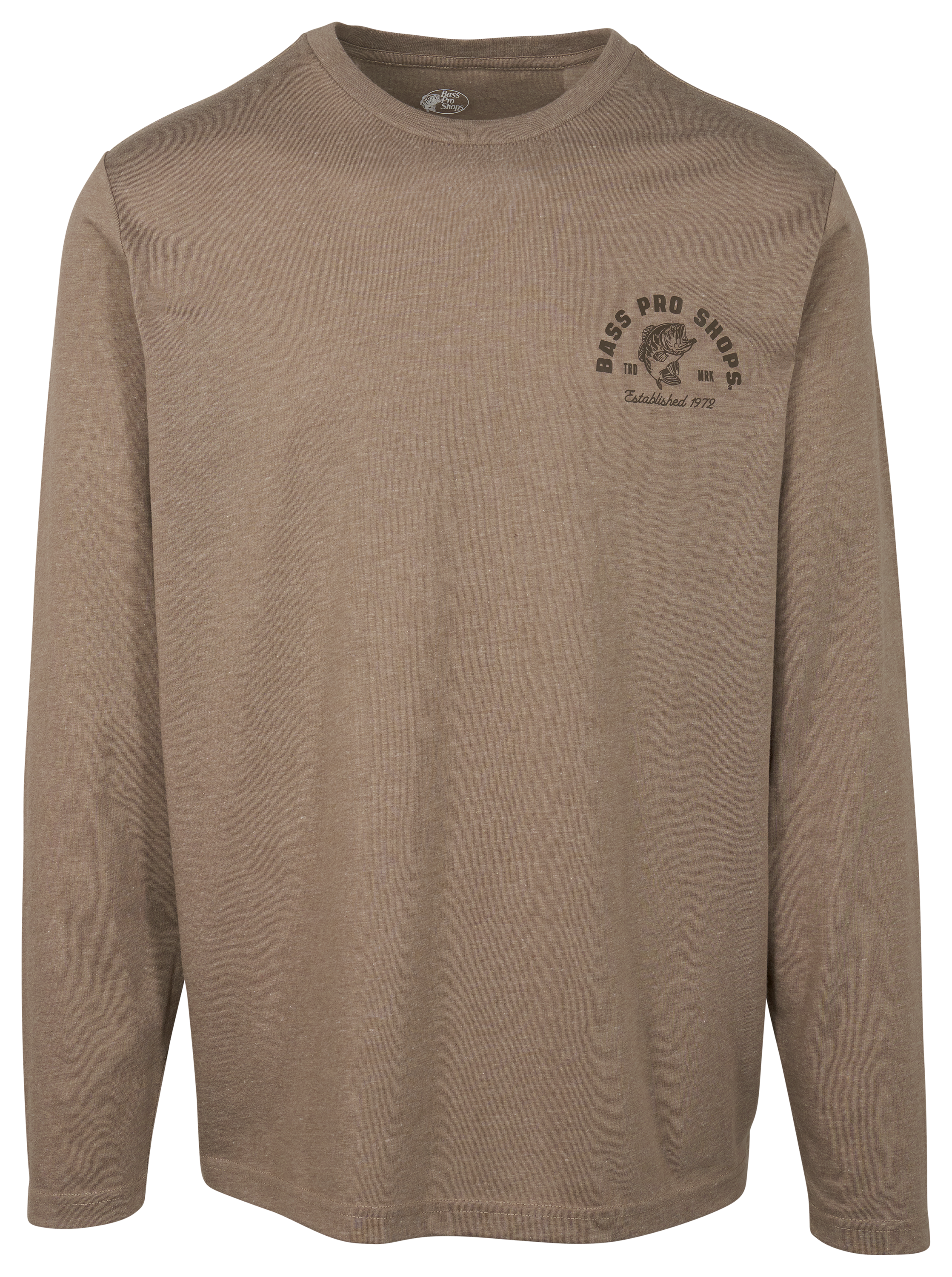 Image of Bass Pro Shops Lightweight Long-Sleeve Crew - Fungi