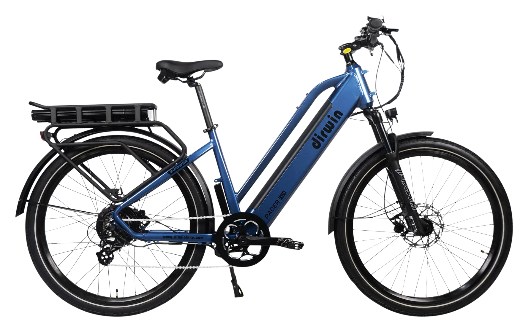 Image of Dirwin Pacer Plus Commuter Electric Bike - Blue
