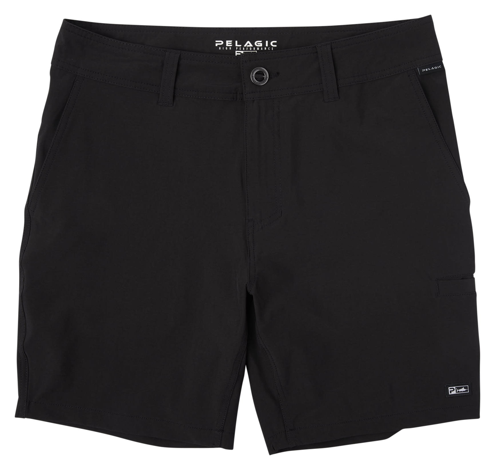 Image of "Pelagic Mako 18"" Hybrid Shorts for Men - Black - 38"