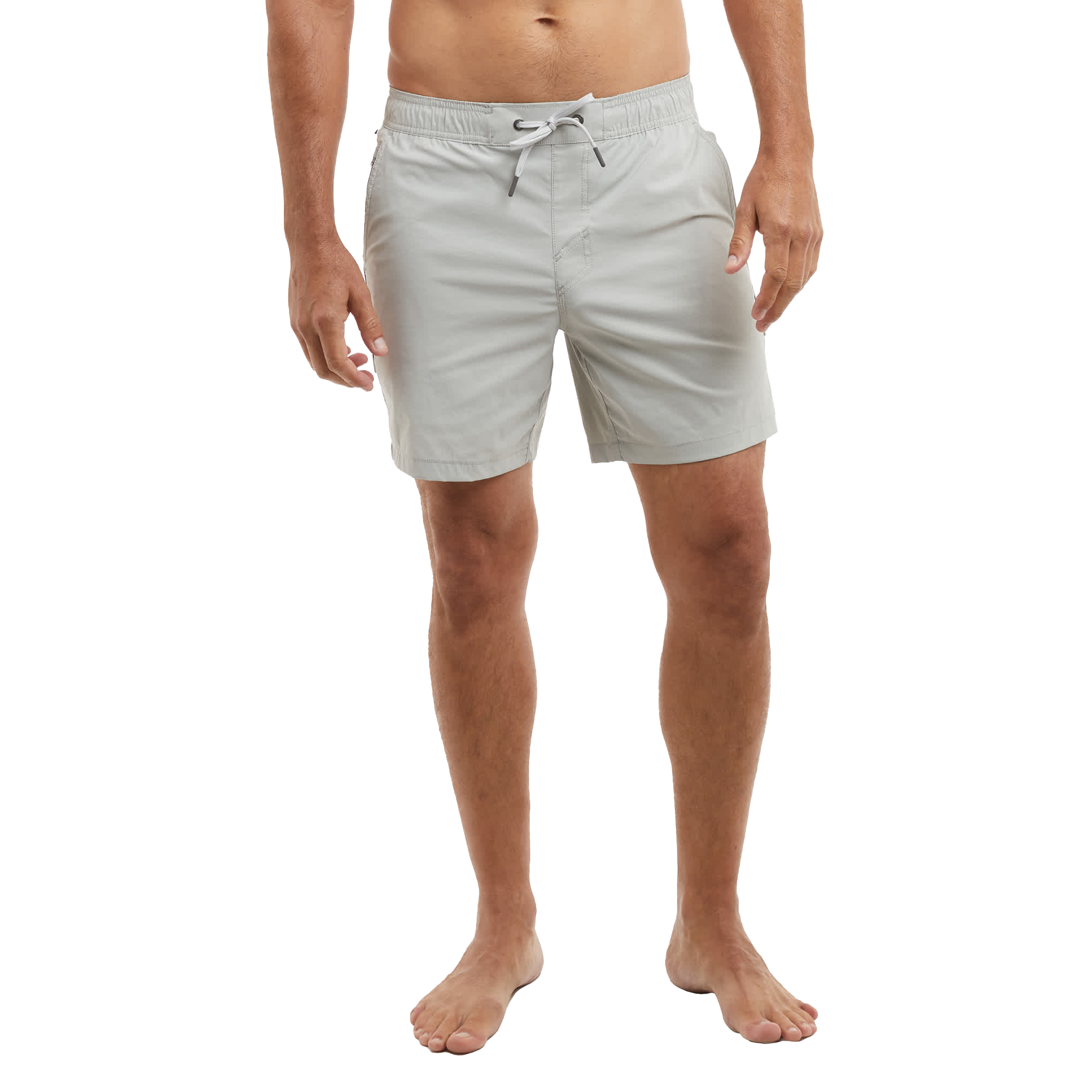 Image of Pelagic Palomar Elastic-Waist Shorts - Light Grey - XXL