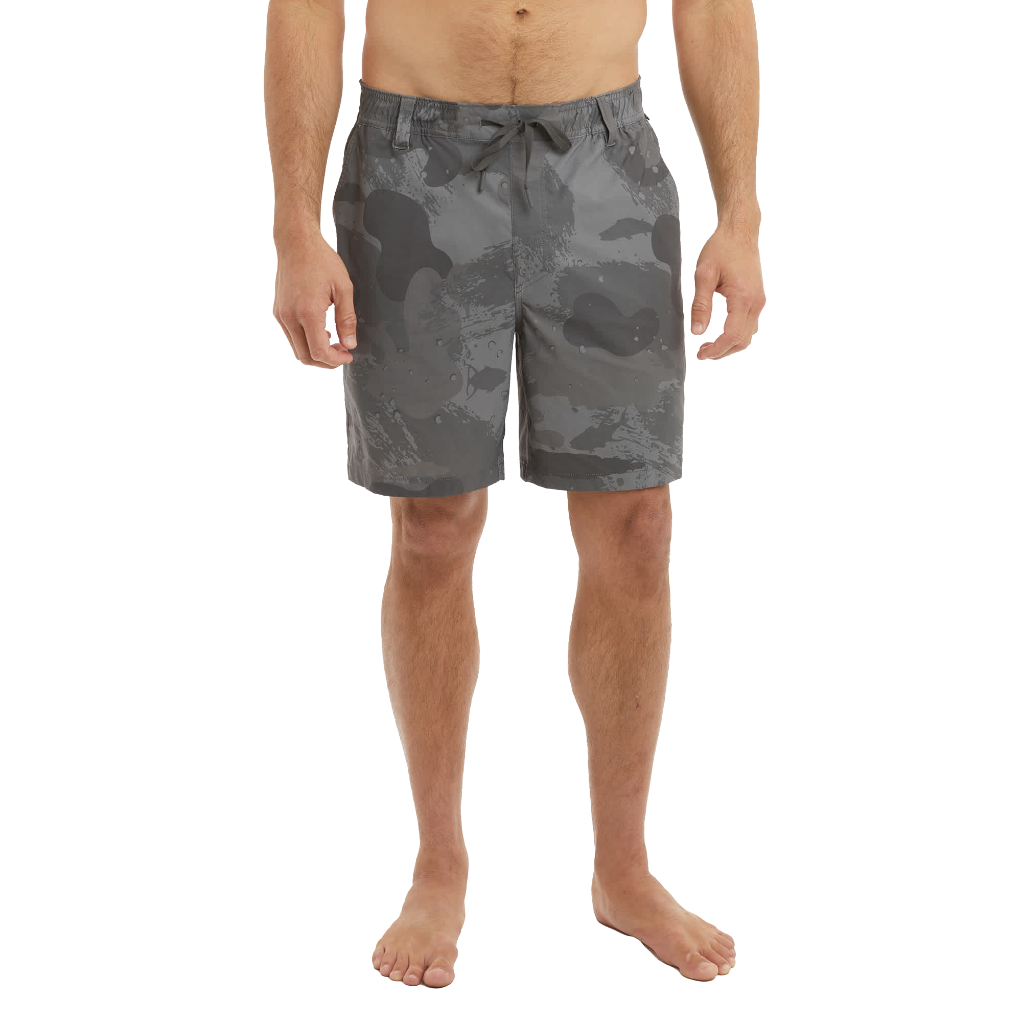 Image of Pelagic Palomar Elastic-Waist Shorts - Graphite Camo