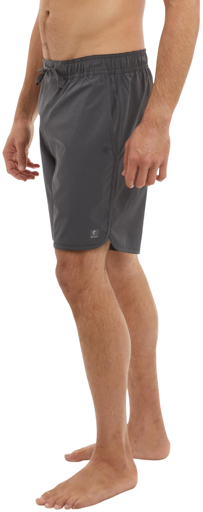 Image of "Pelagic Downswell 18"" Elastic Waist Shorts for Men - Graphite - M"