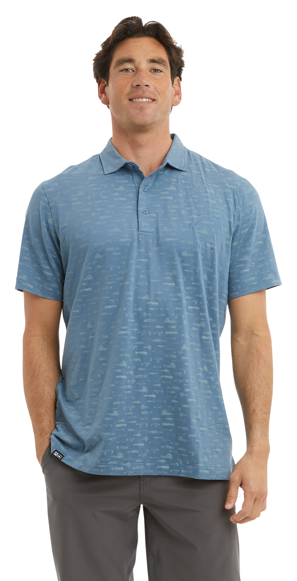 Image of Pelagic Marco Polo Short-Sleeve Shirt - Petrol Lured