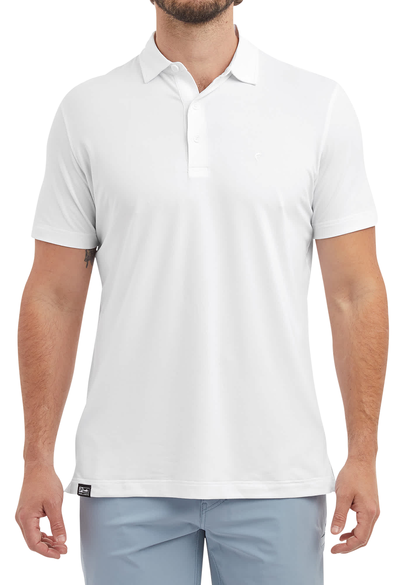 Image of Pelagic Marco Polo Short-Sleeve Shirt - White