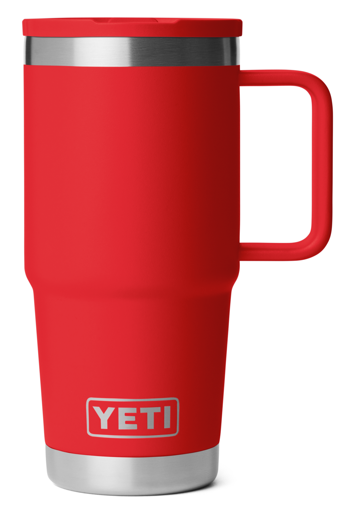 Image of YETI Rambler 20-Oz. Travel Mug with Leakproof Straw Lid - Rescue Red