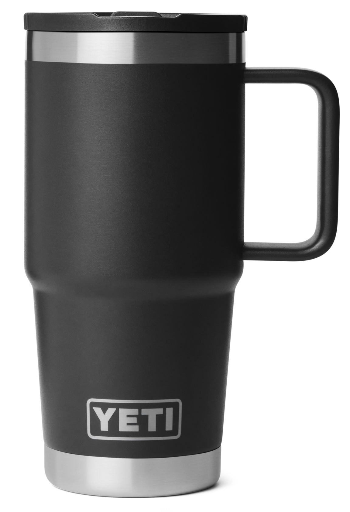 Image of YETI Rambler 20-Oz. Travel Mug with Leakproof Straw Lid - Black
