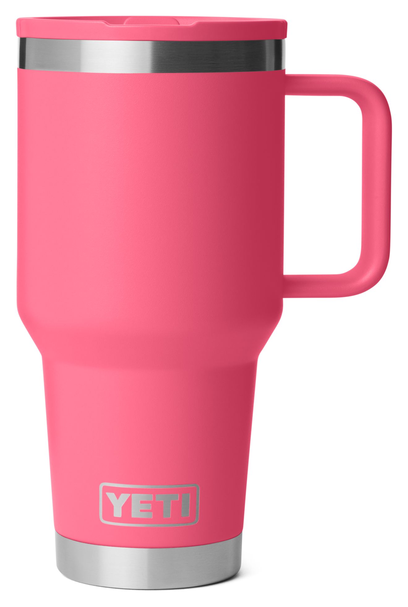 Image of YETI Rambler 30-Oz. Travel Mug with Leakproof Straw Lid - Tropical Pink