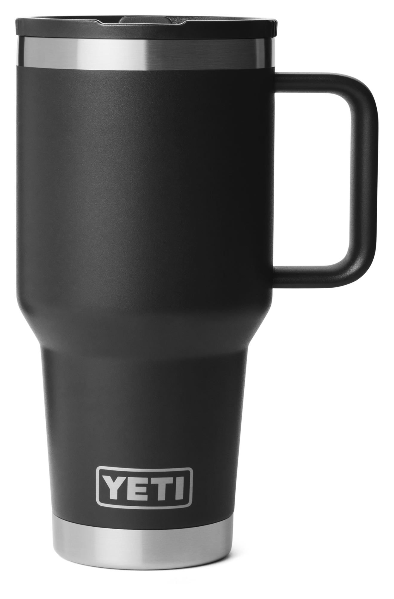Image of YETI Rambler 30-Oz. Travel Mug with Leakproof Straw Lid - Black