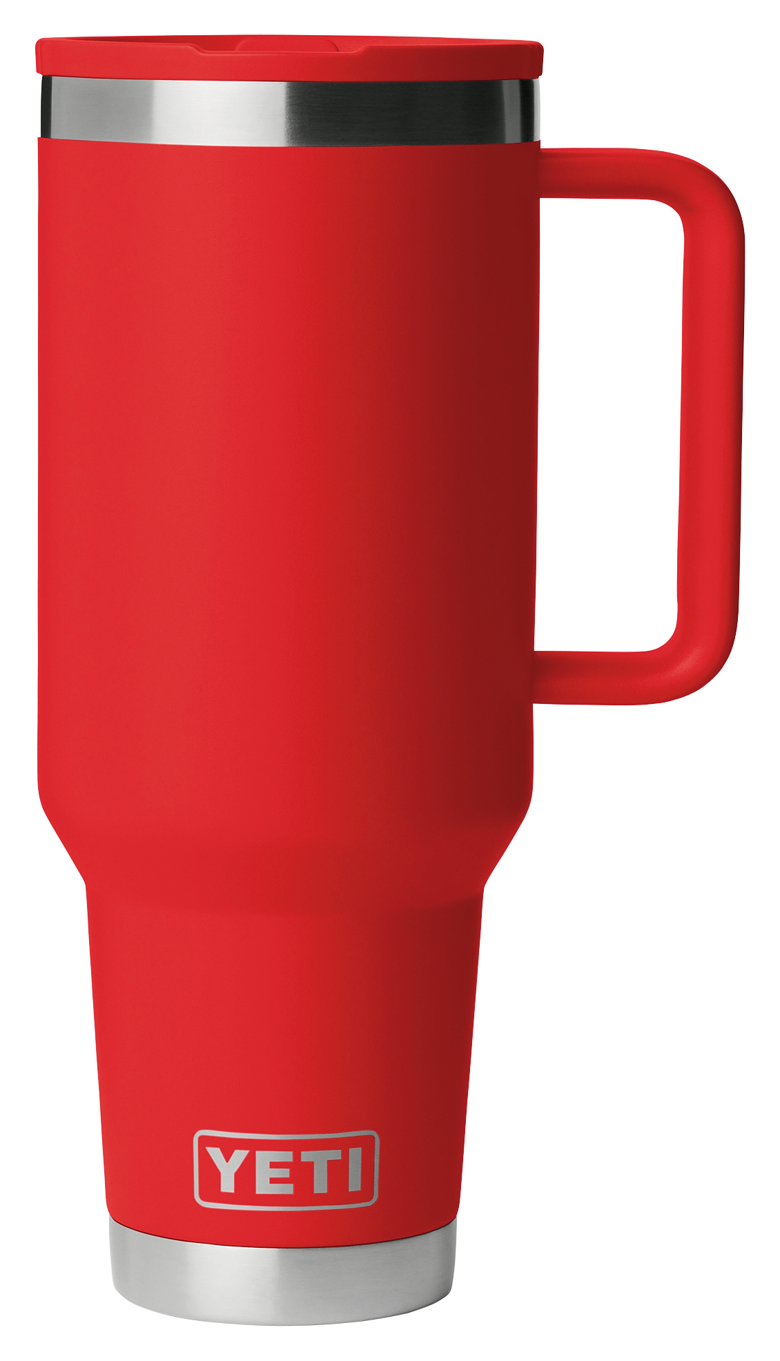 Image of YETI Rambler 40-Oz. Travel Mug with Leakproof Straw Lid - Rescue Red