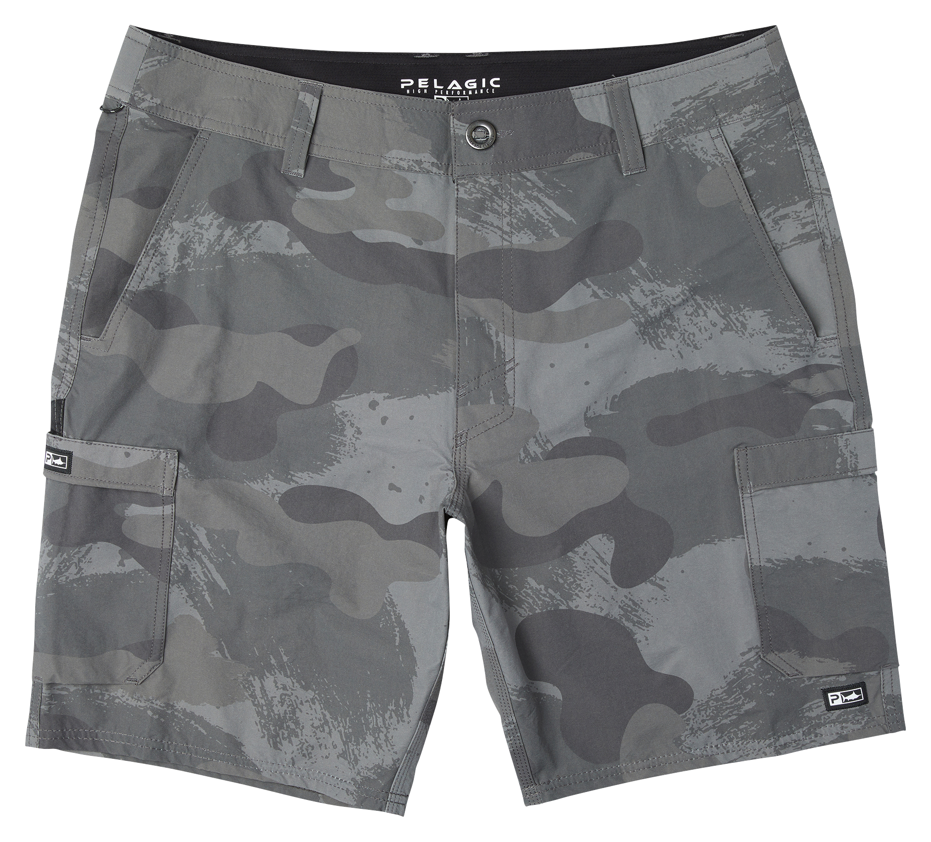 Image of Pelagic Madeira Cargo Shorts - Graphite-25 Camo