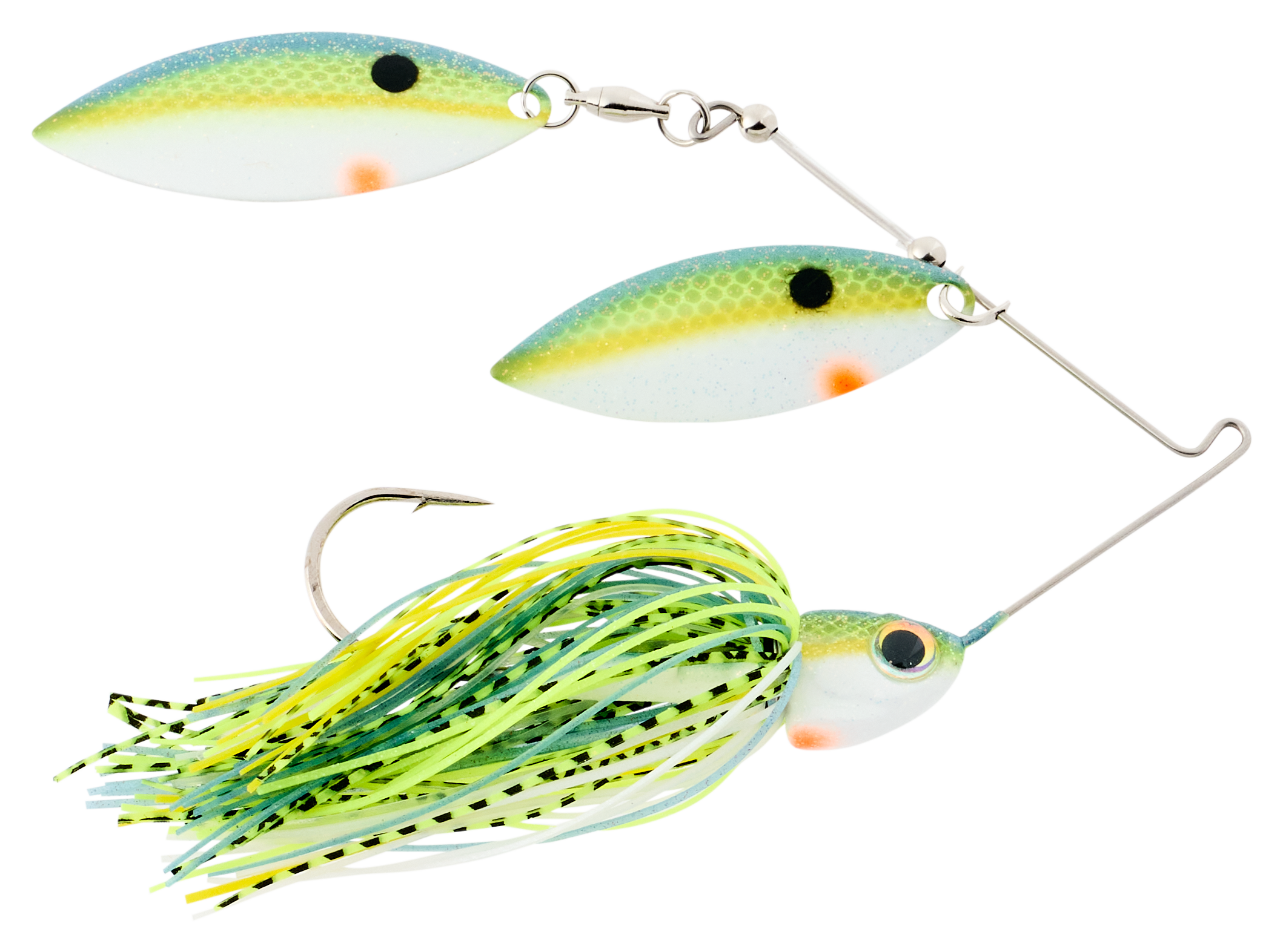 Image of Strike King KVD Elite Double-Willow Spinnerbait - Chartreuse Sexy Shad - 1/2 oz.