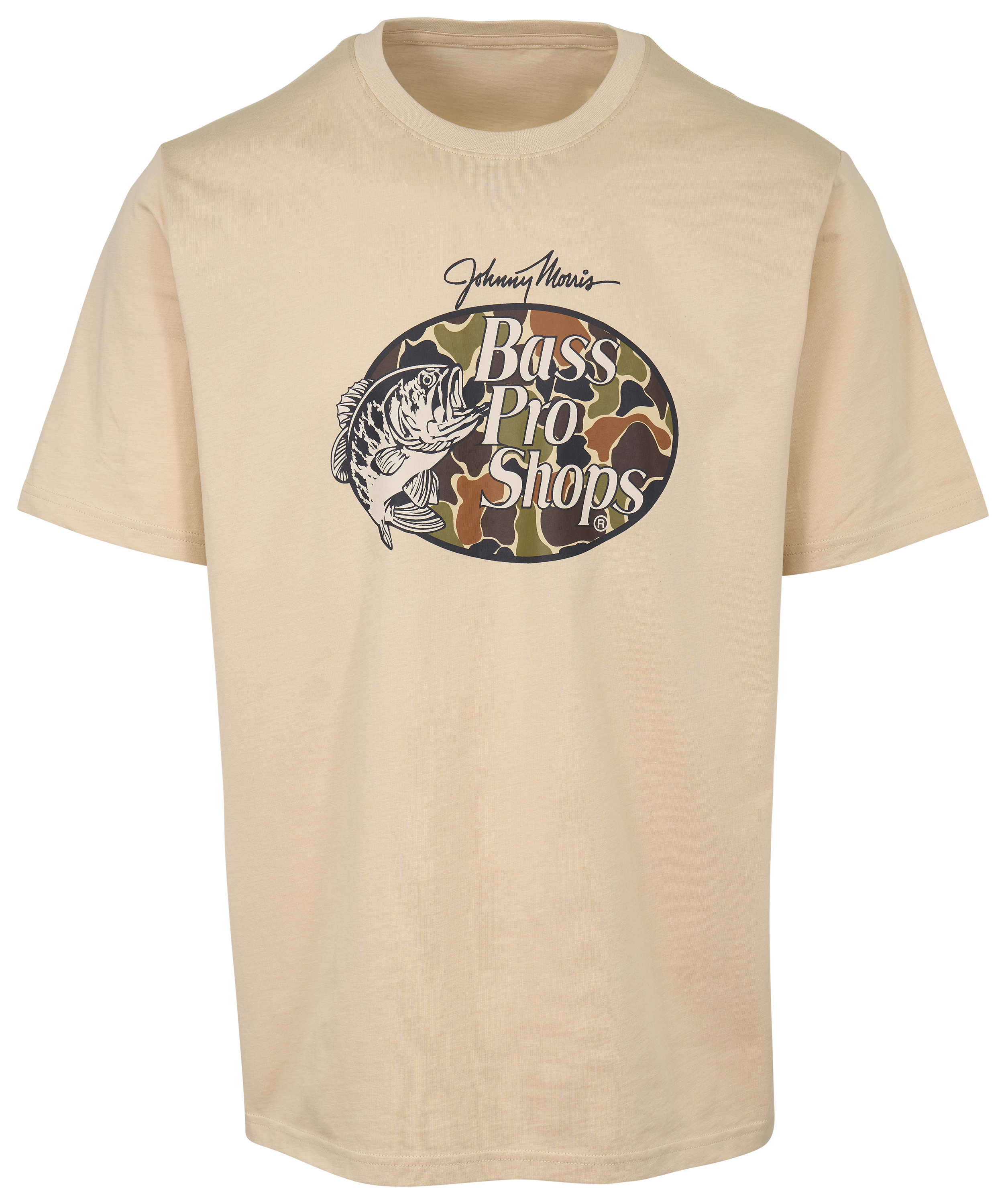 Image of Bass Pro Shops Camo-Filled Logo Short-Sleeve T-Shirt - Sand