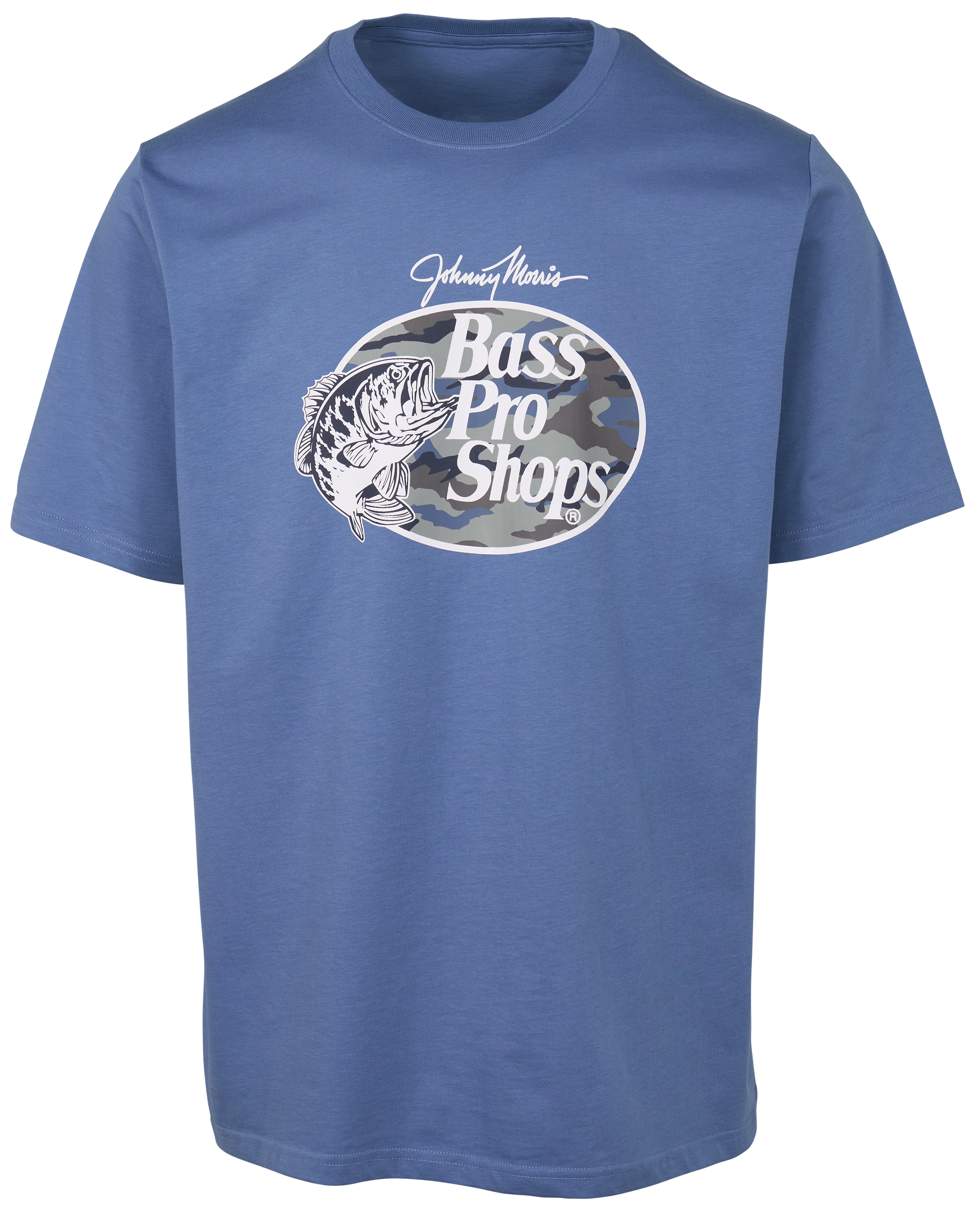 Image of Bass Pro Shops Camo-Filled Logo Short-Sleeve T-Shirt - Infinity Blue