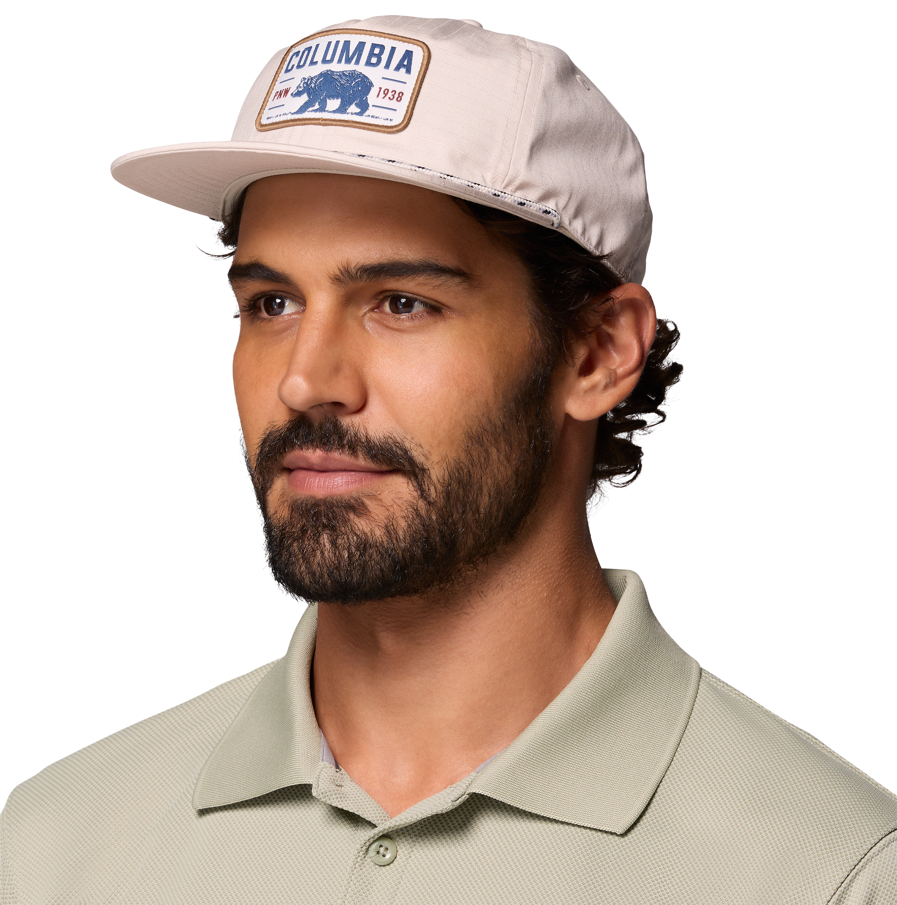 Image of Columbia Bear Patch Ratchet Strap Snapback Cap