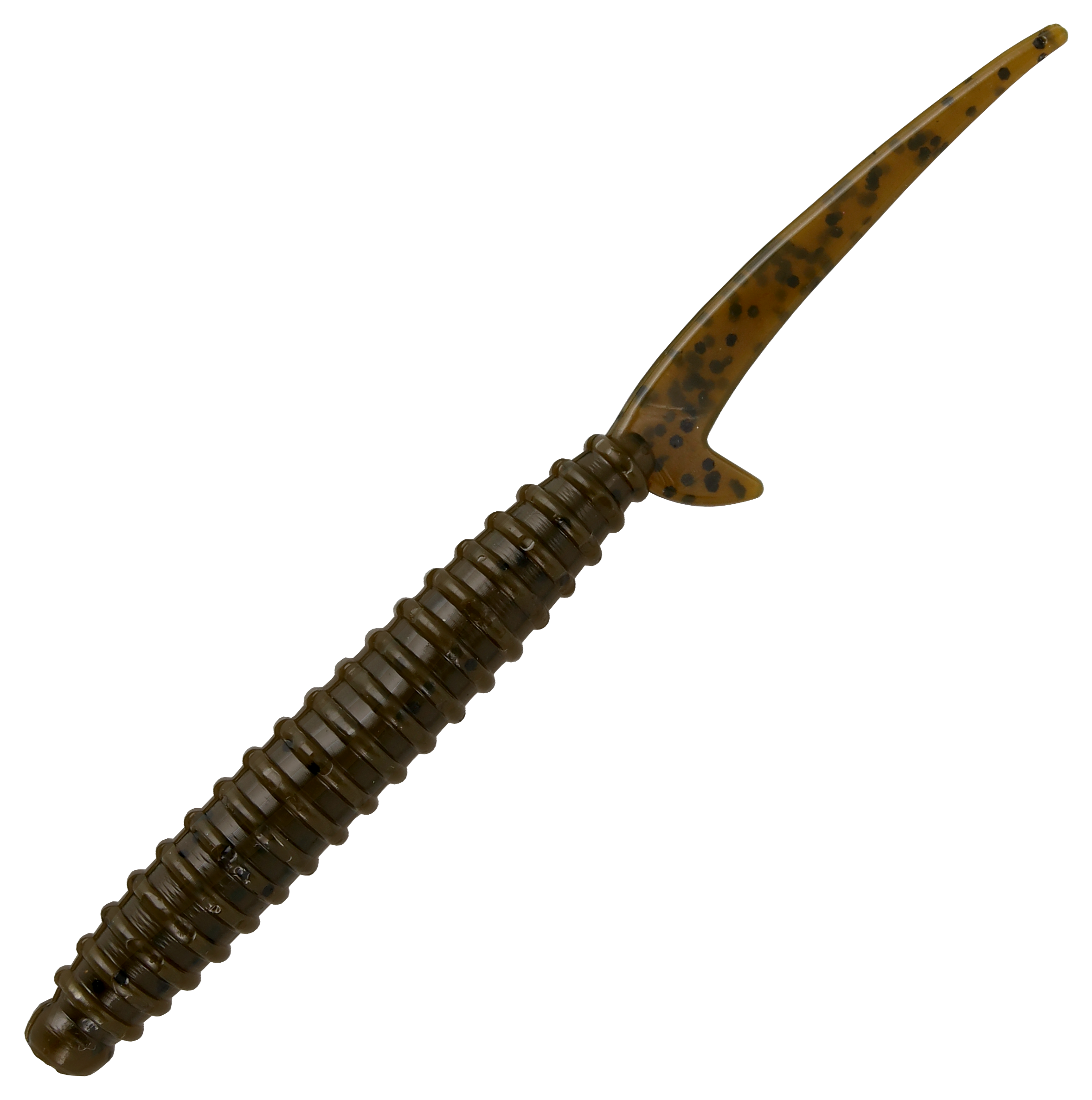 Image of Big Bite Baits Scentsation Thresher Worm - Green Pumpkin