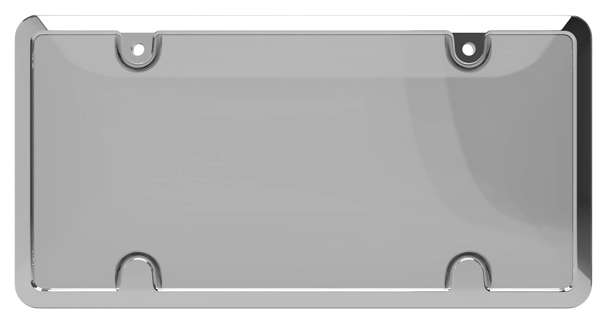 Image of "Cruiser Accessories Tuf Metal Frame with Shield Combo - Chrome/Smoke - 12.3""L x 6.3""W x .5""H"