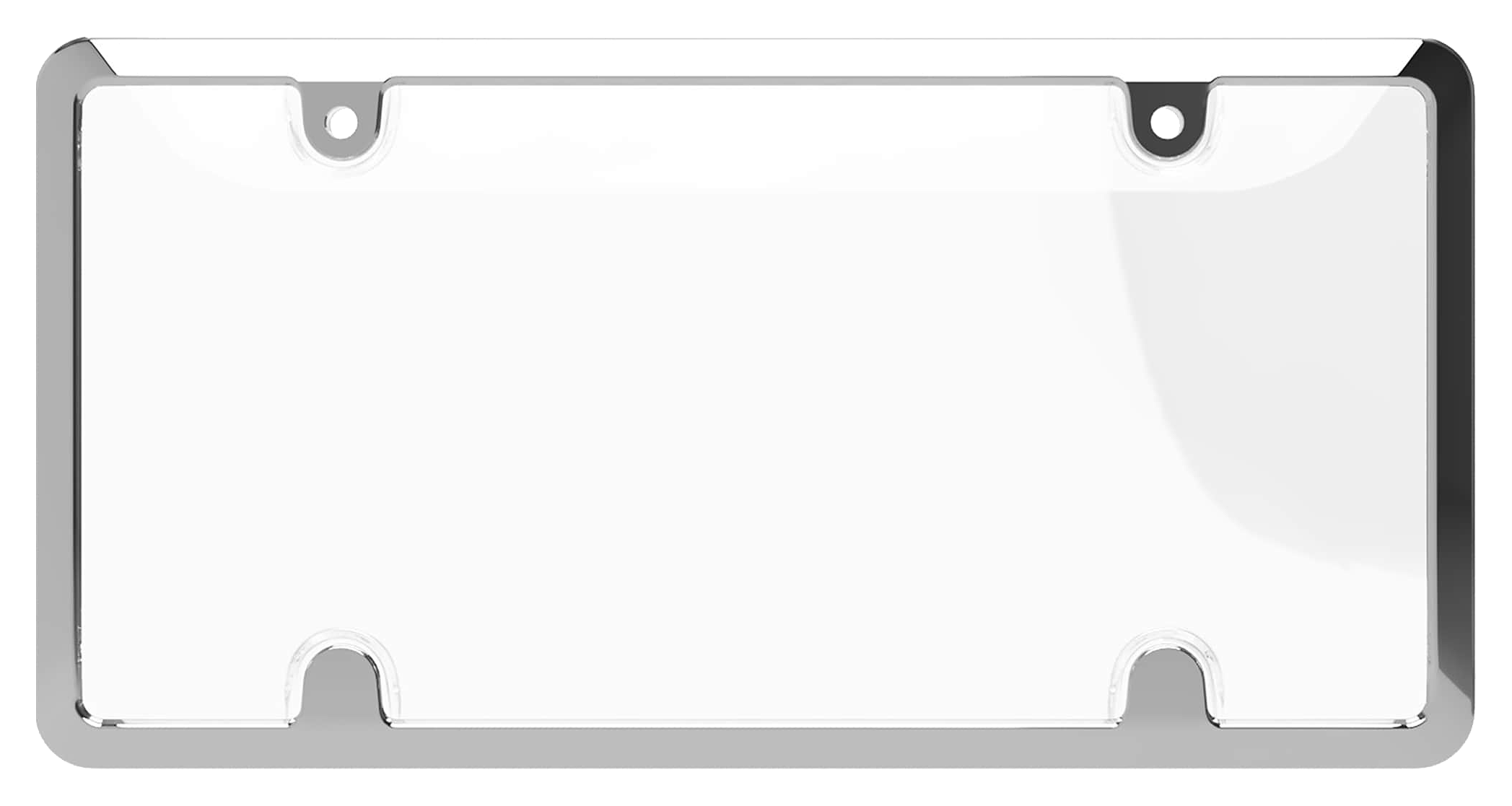 Image of "Cruiser Accessories Tuf Metal Frame with Shield Combo - Chrome/Clear - 12.3""L x 6.3""W x .5""H"