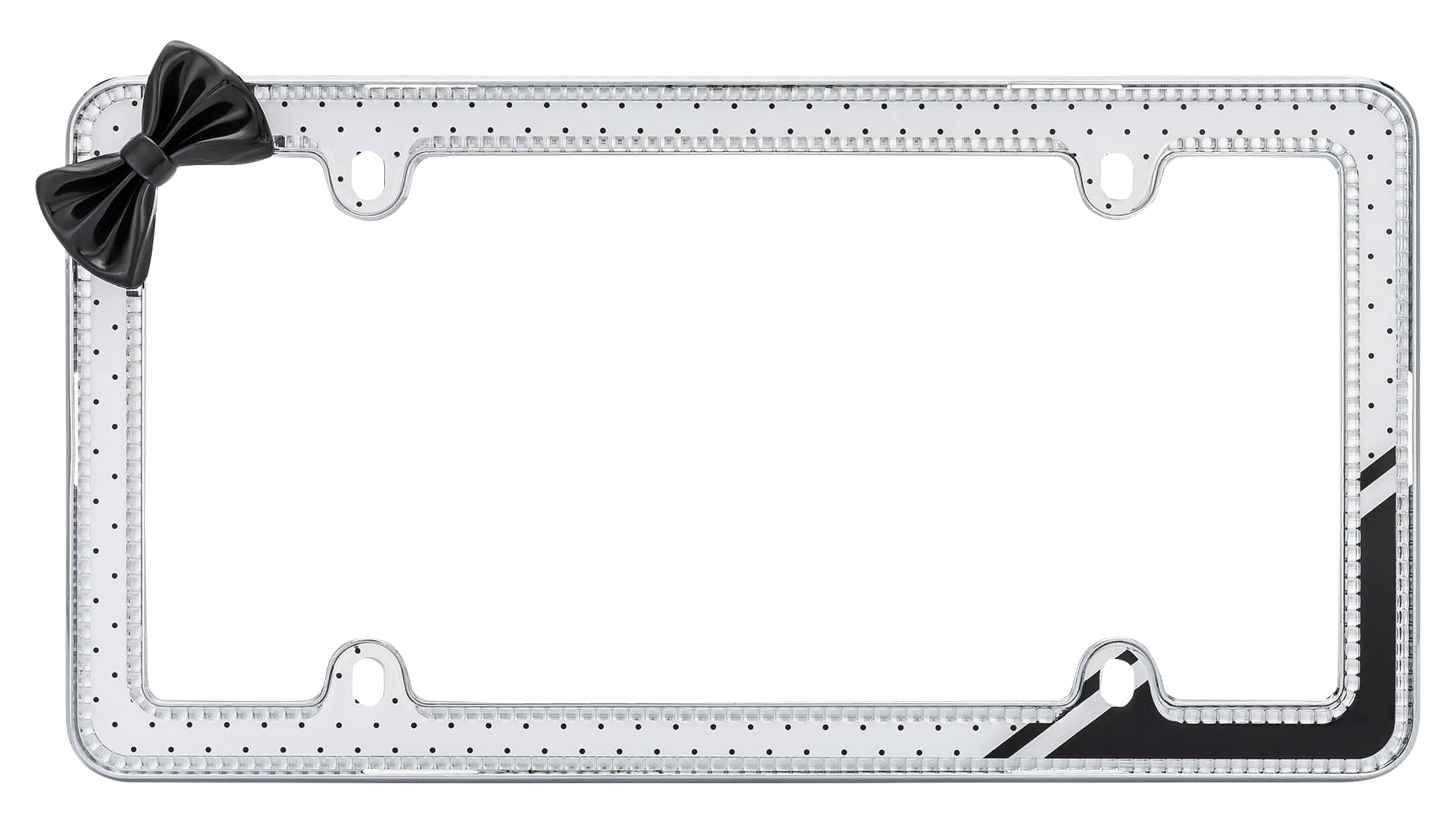 Cruiser Accessories Retro Polka-Dot Blind License-Plate Frame