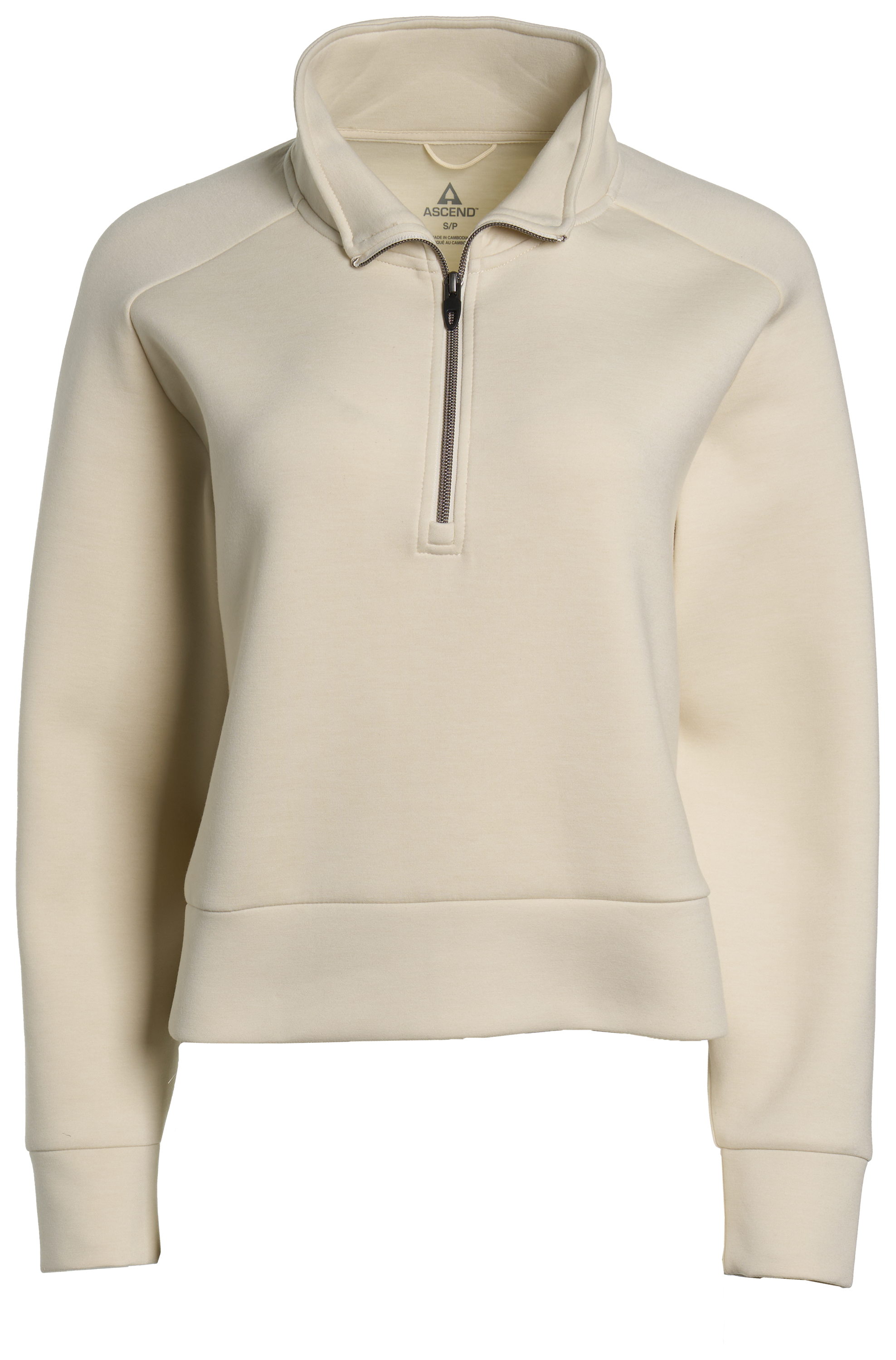 Image of Ascend Scuba Quarter-Zip Performance Pullover - White