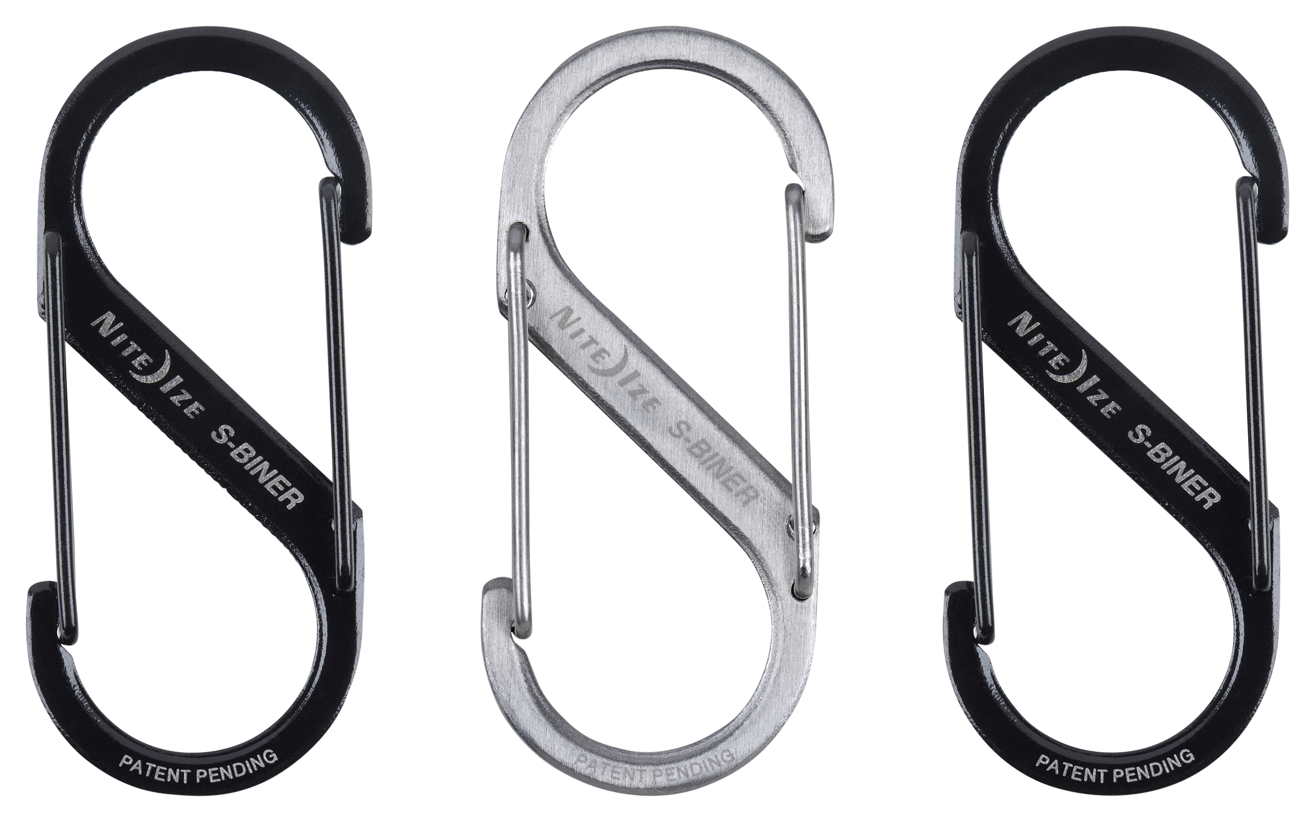 Image of Nite Ize S-Biner Stainless Steel Dual Carabiner - #2 - 3 Pack