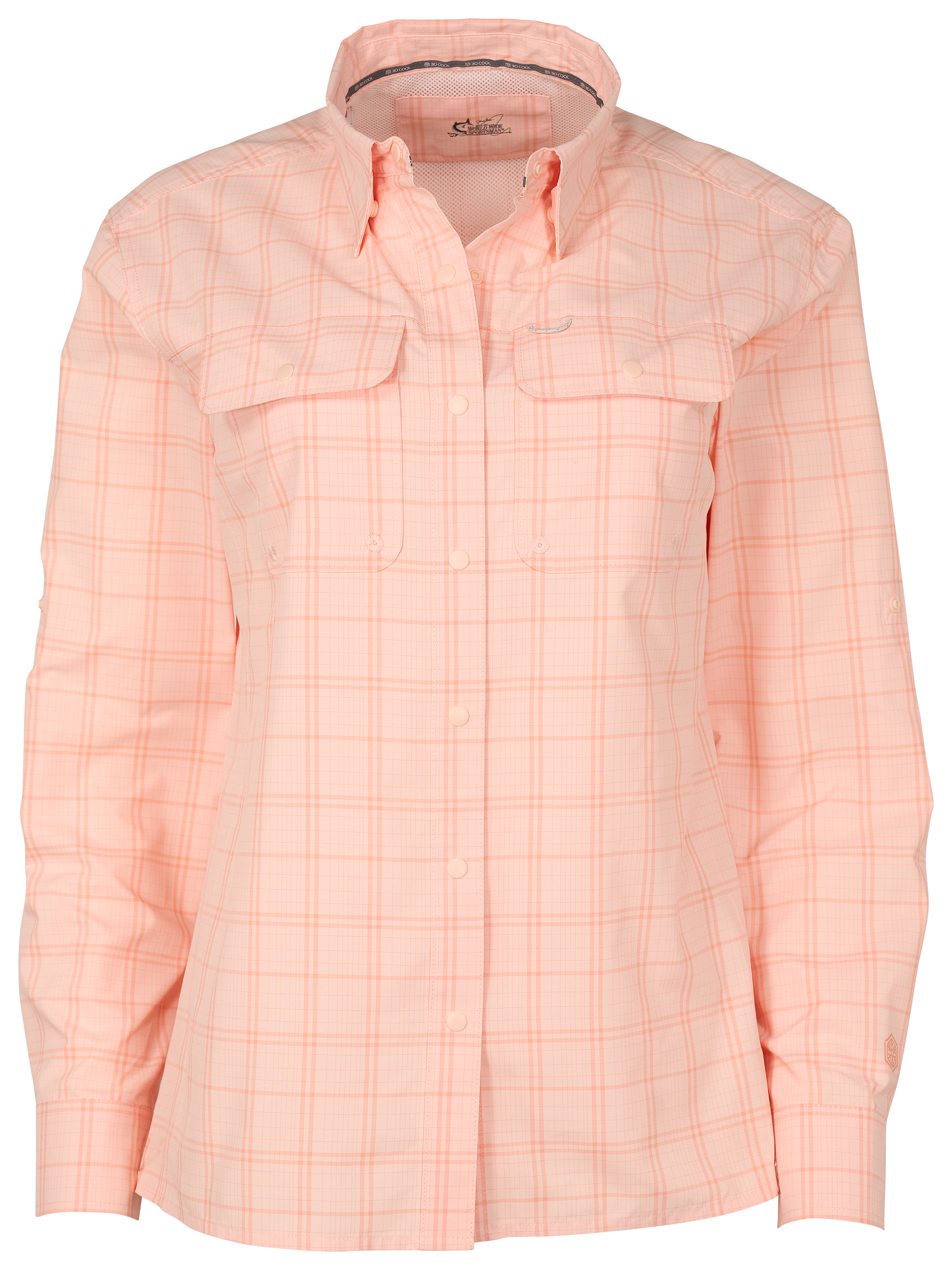 Image of World Wide Sportsman 3D Cool Long-Sleeve Guide Shirt - Peach Abode