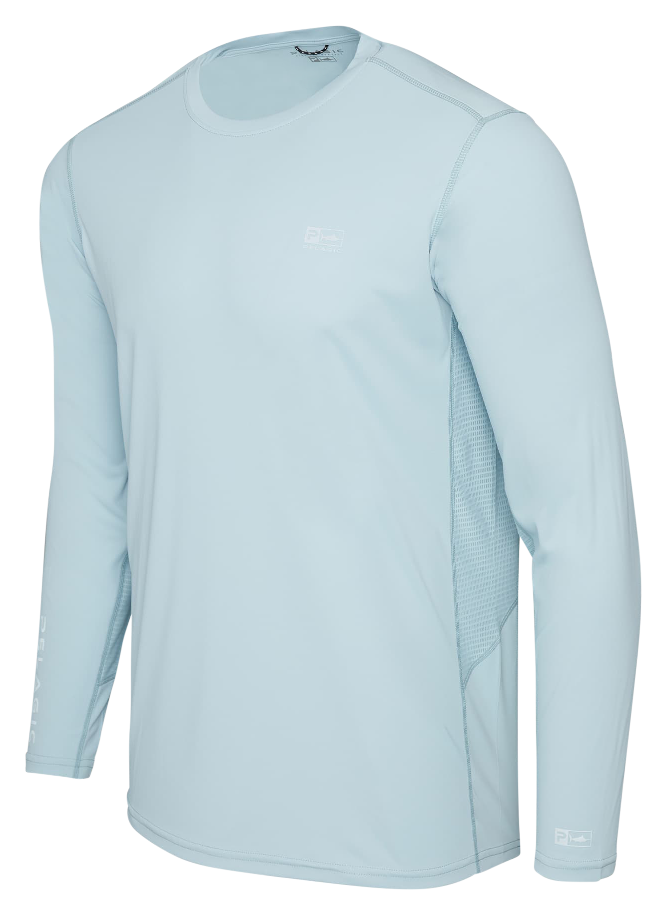 Image of Pelagic Vaportek Long-Sleeve Fishing Shirt - Blue Fog - M