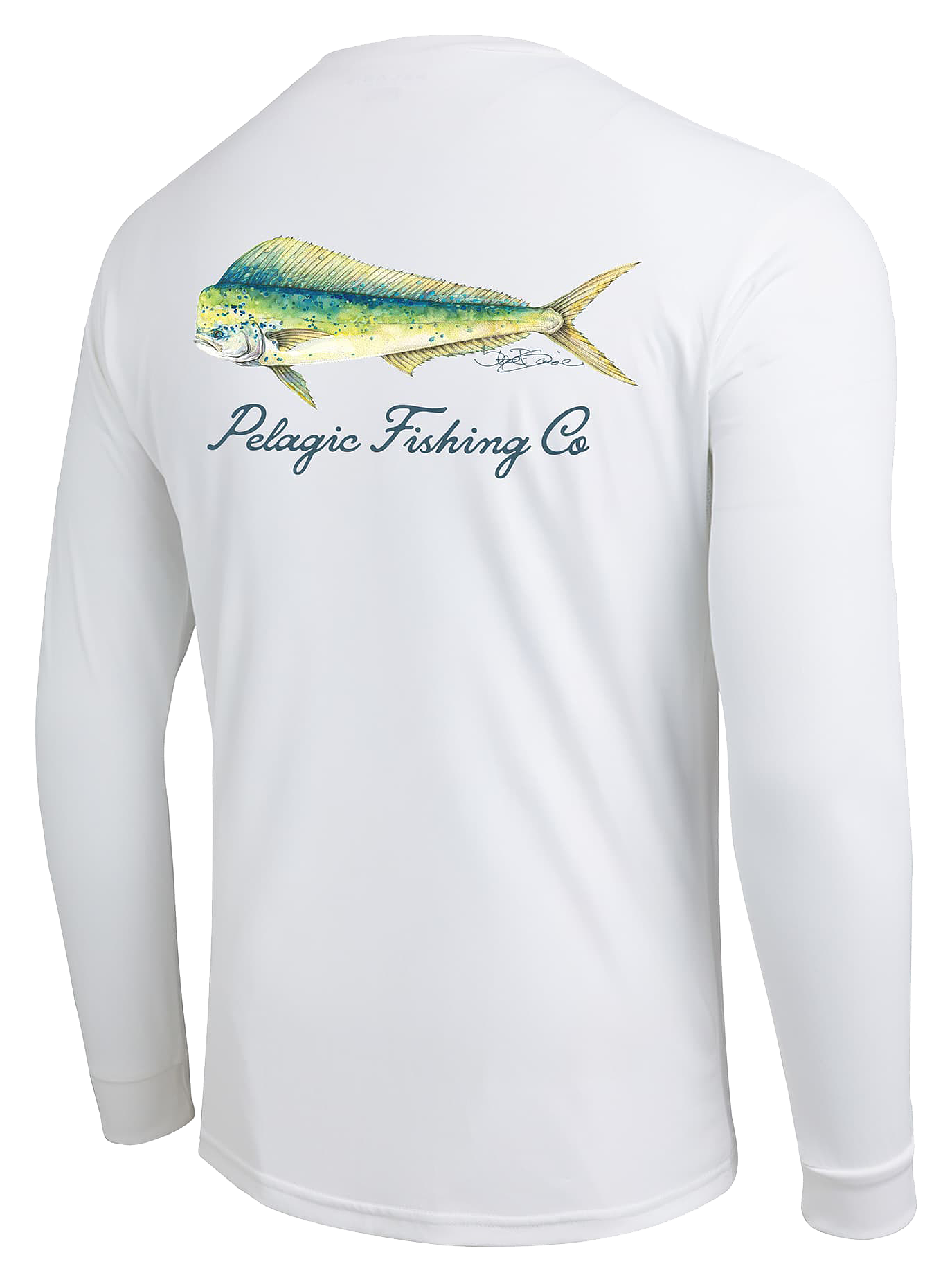 Image of Pelagic Aquatek Goione Mahi Long-Sleeve Shirt - White