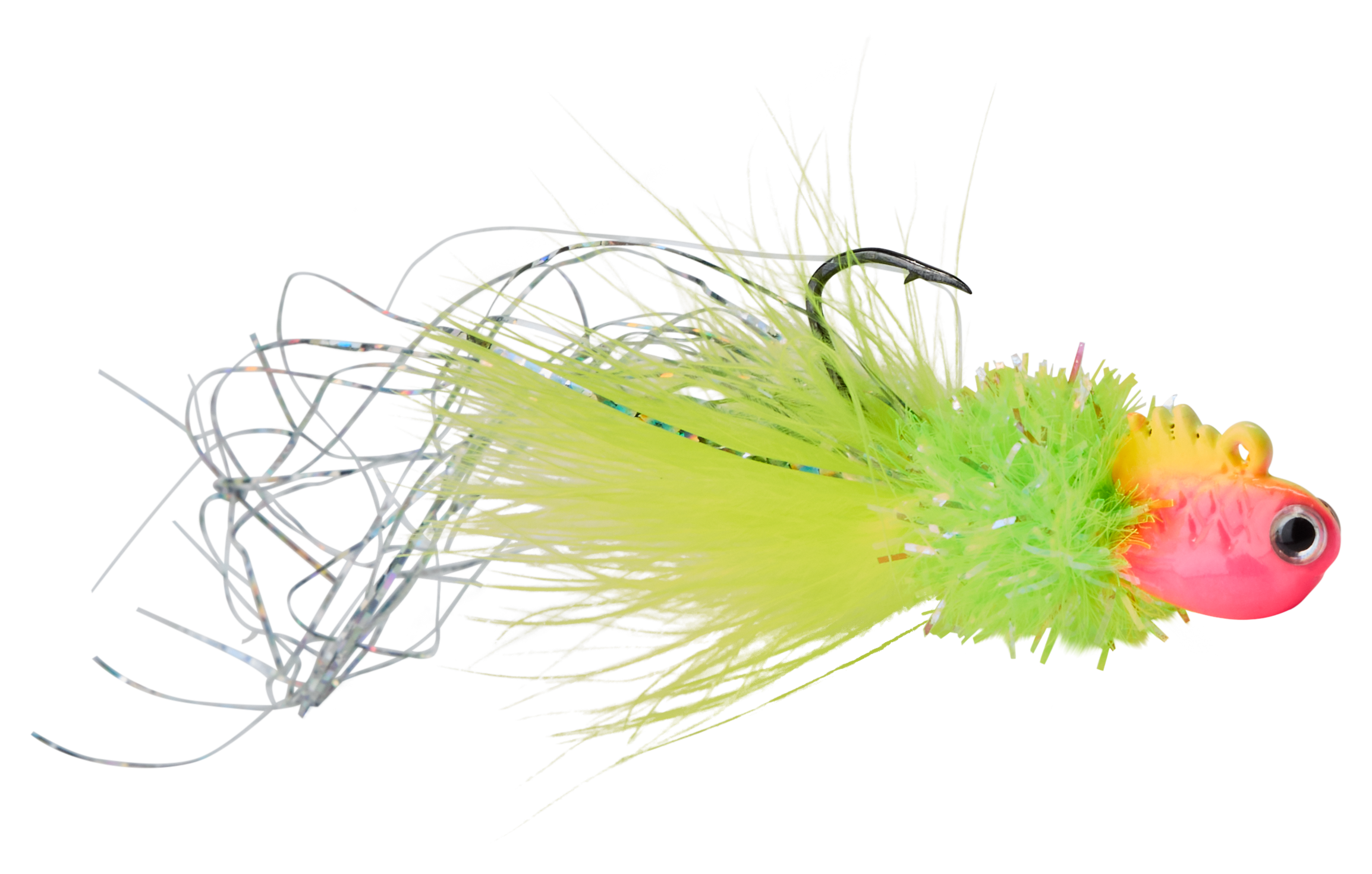 Image of 1Standard Minnow4 Hair Jig - Pink/Chartreuse - 1/16 oz.