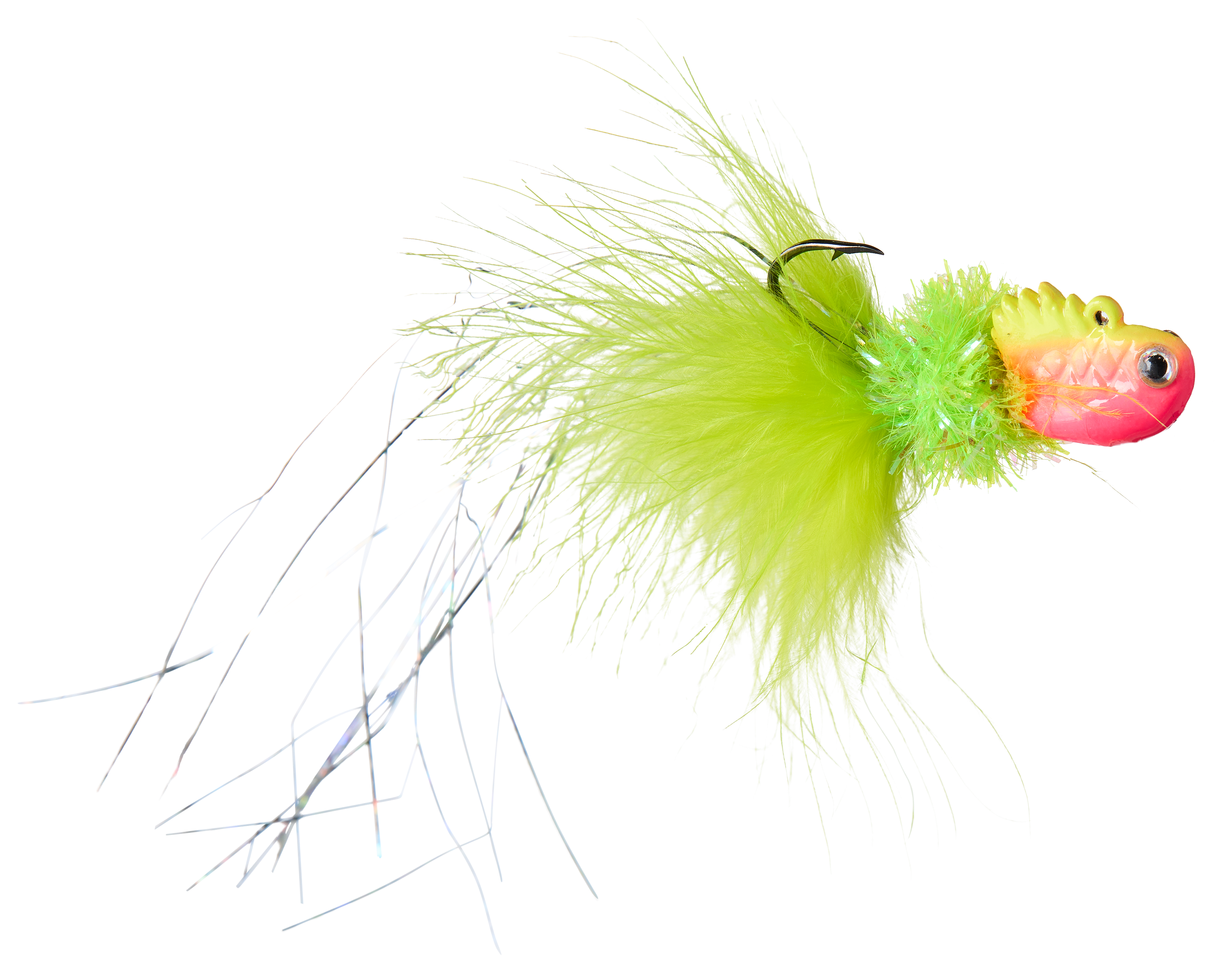 Image of 1Standard Minnow4 Hair Jig - Pink/Chartreuse - 1/8 oz.
